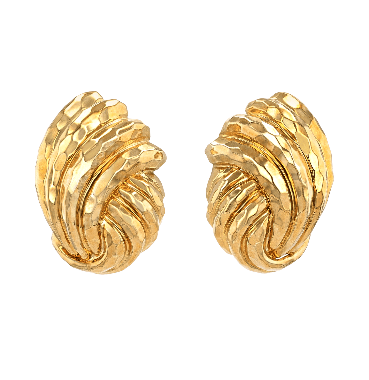 Henry Dunay 18K Yellow Gold Knot Earrings