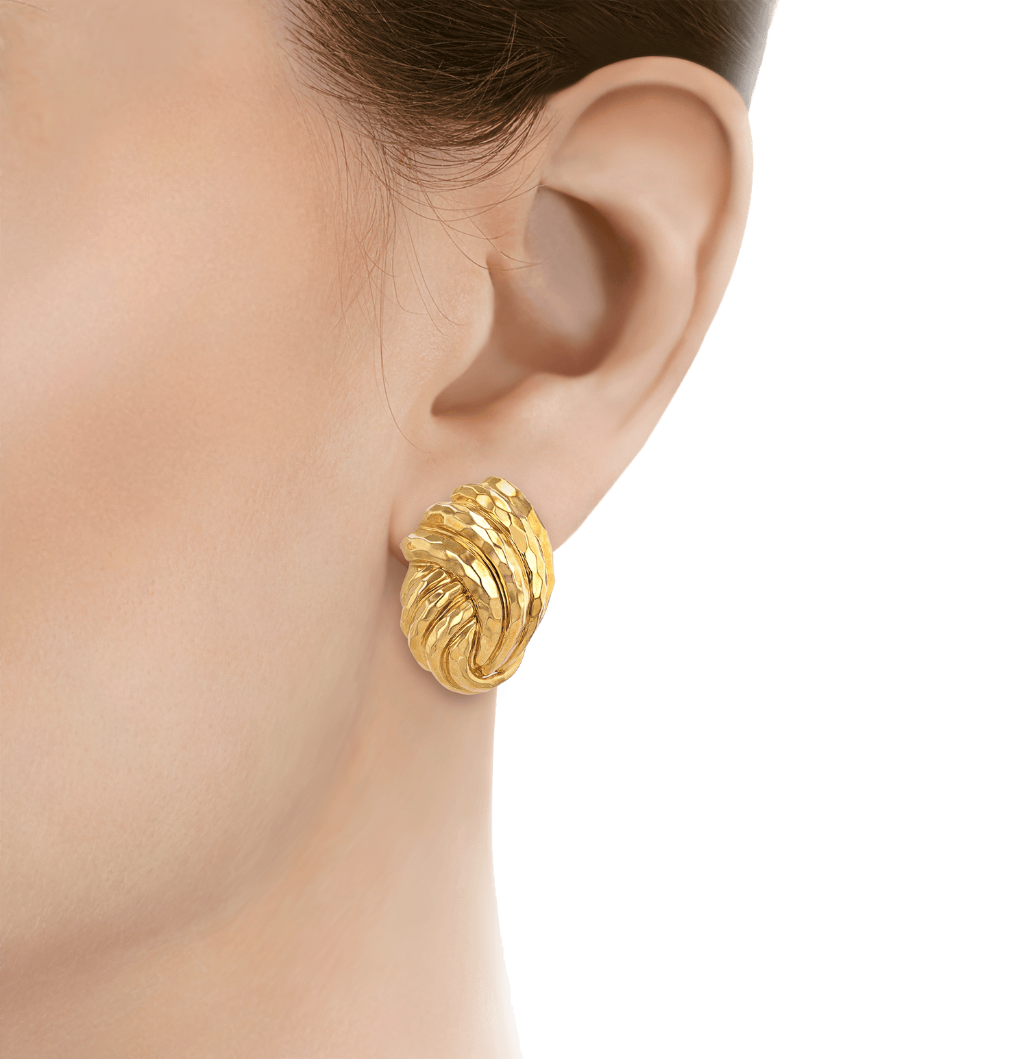 Henry Dunay 18K Yellow Gold Knot Earrings