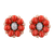 Seaman Schepps Coral and Diamond Earrings
