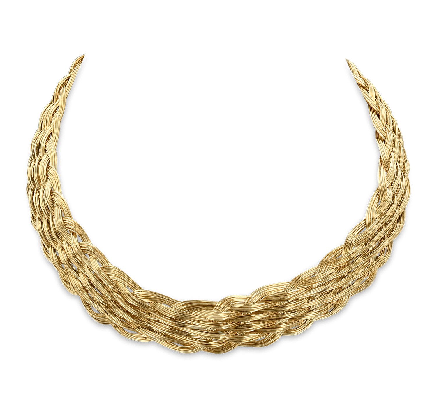 Henry Dunay Woven Gold Necklace
