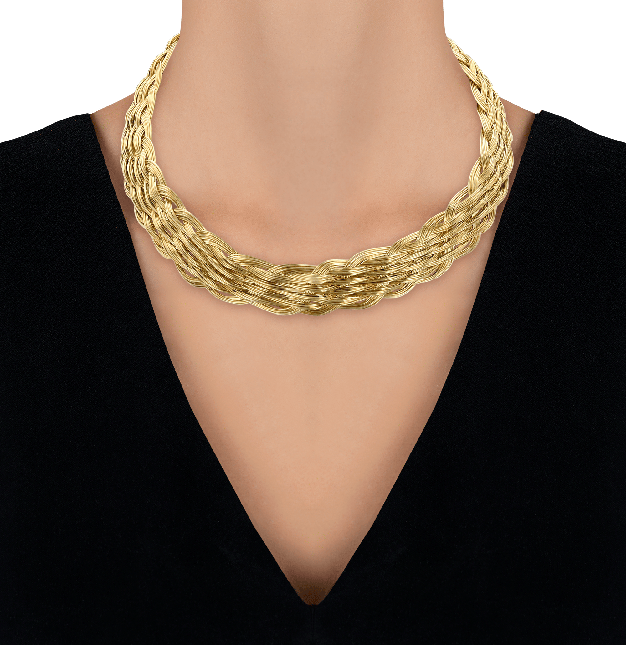 Henry Dunay Woven Gold Necklace