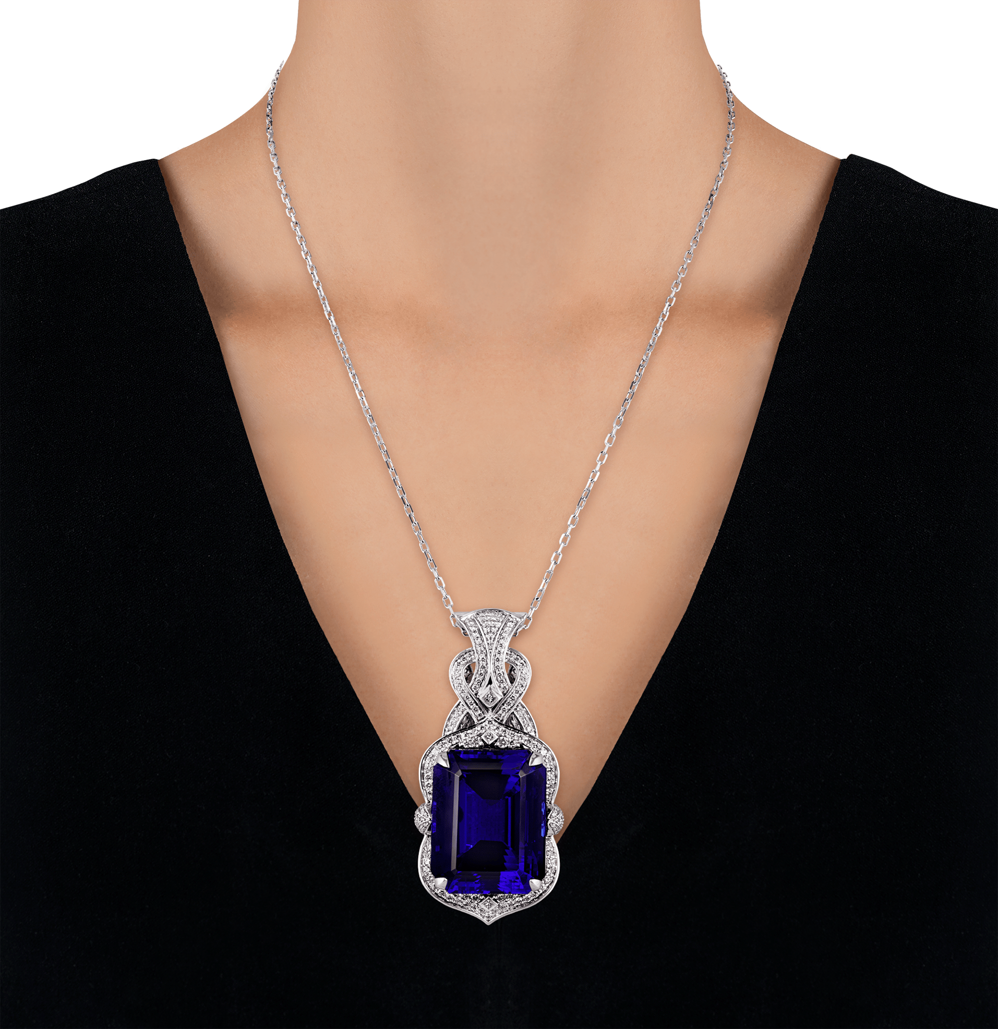 Tanzanite Pendant, 75.00 Carats
