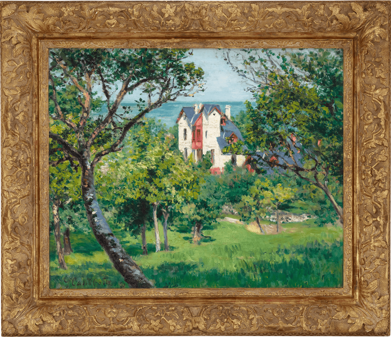 Paysage près de Trouville by Gustave Caillebotte