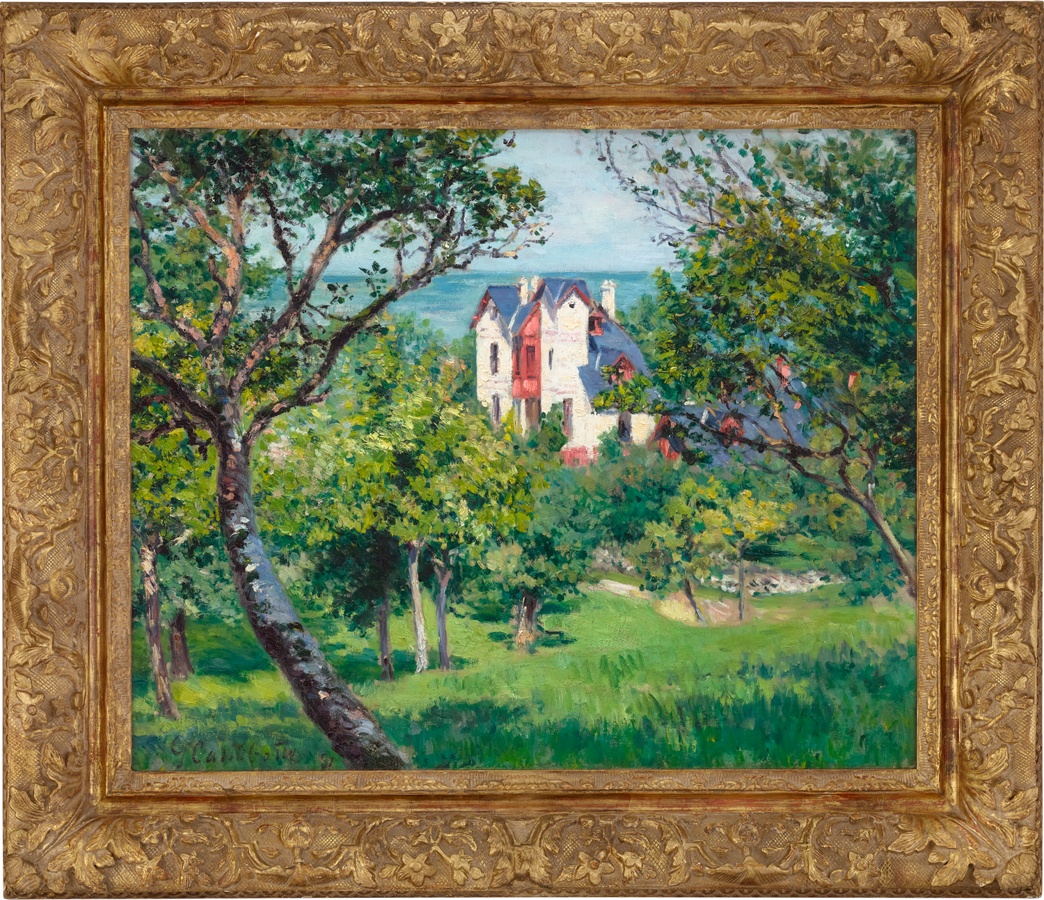 Paysage près de Trouville by Gustave Caillebotte