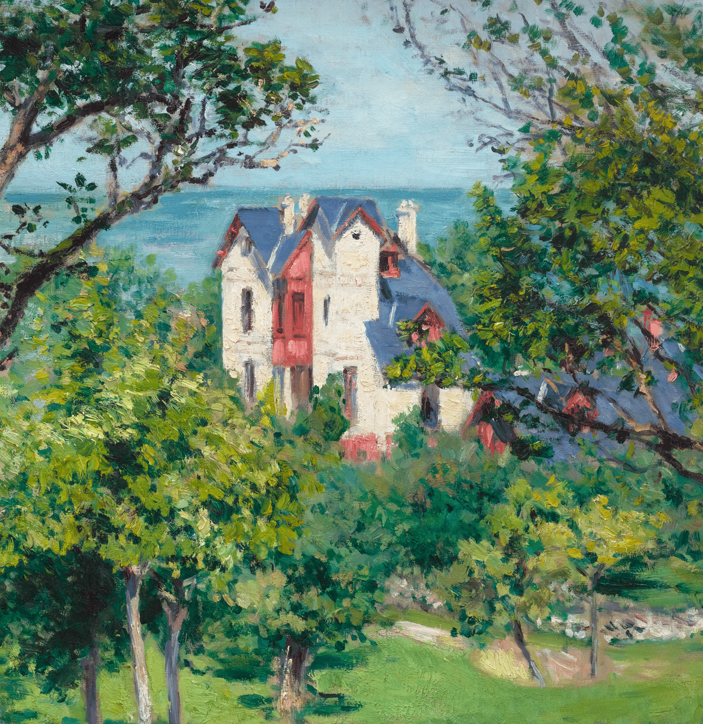 Paysage près de Trouville by Gustave Caillebotte