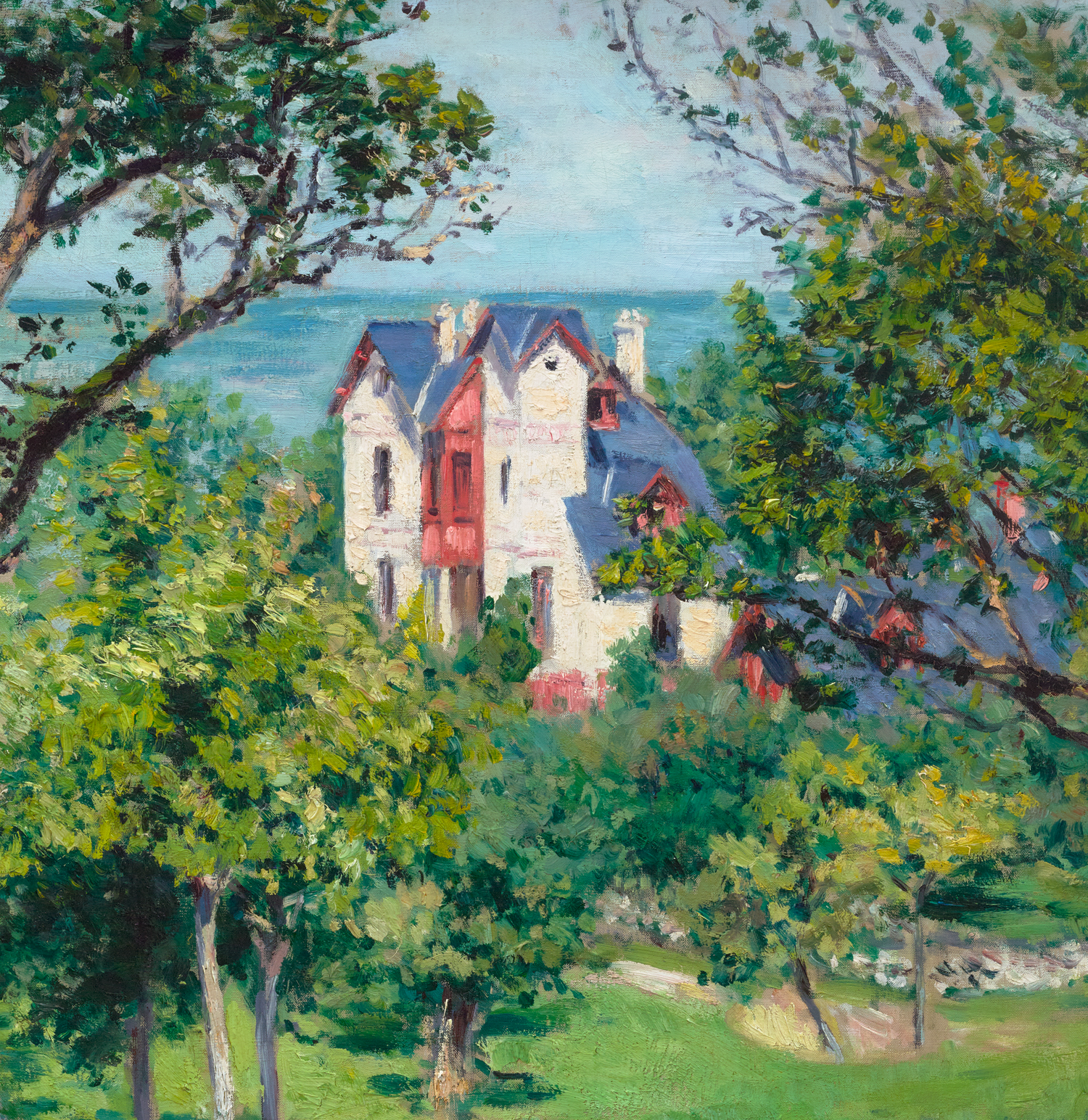 Paysage près de Trouville by Gustave Caillebotte