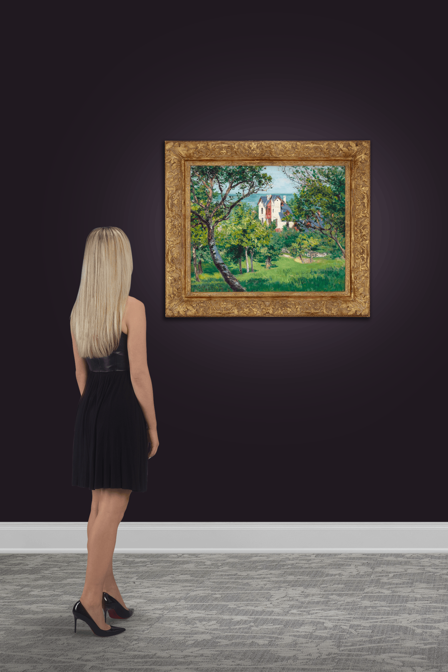 Paysage près de Trouville by Gustave Caillebotte