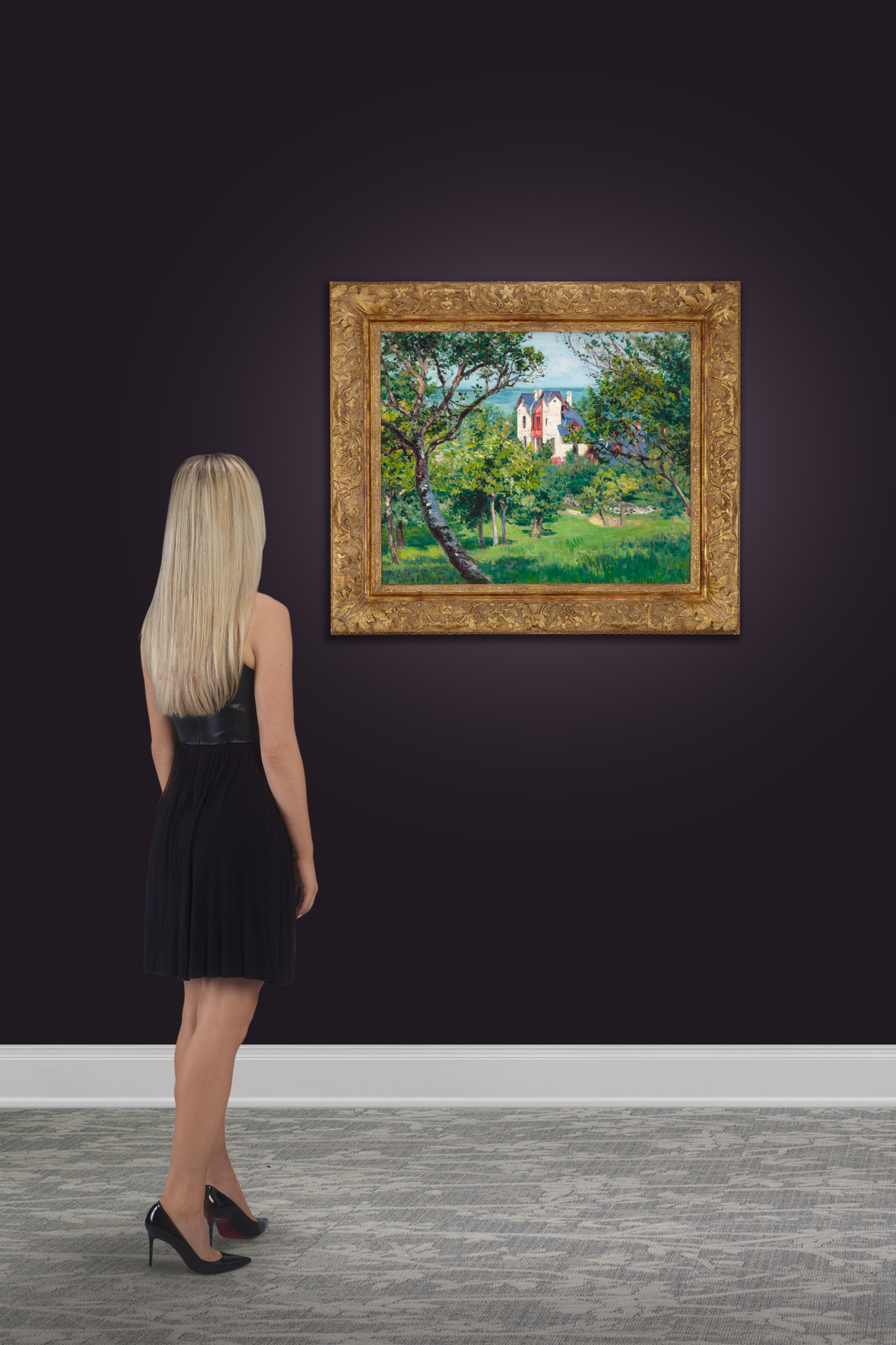 Paysage près de Trouville by Gustave Caillebotte