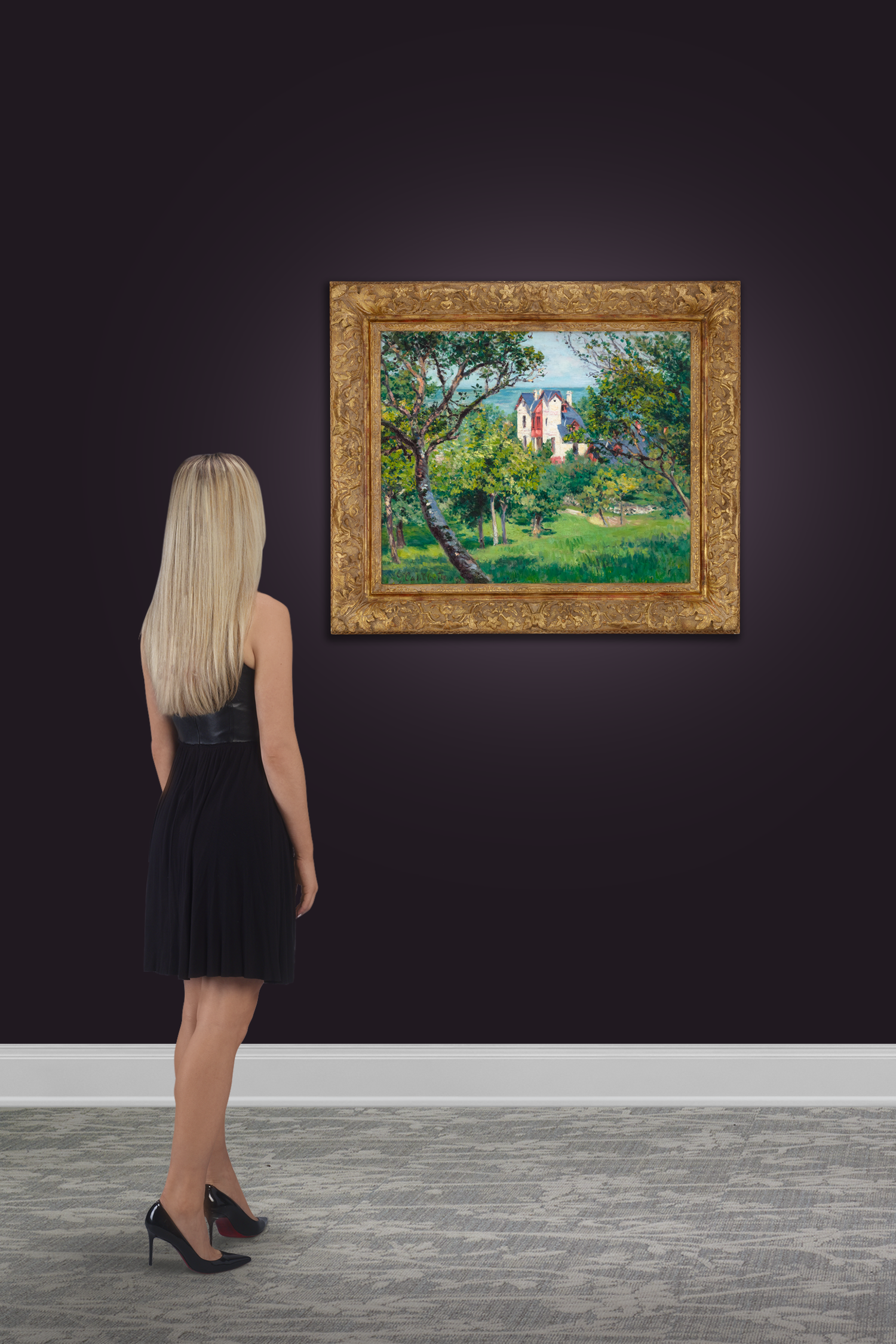 Paysage près de Trouville by Gustave Caillebotte