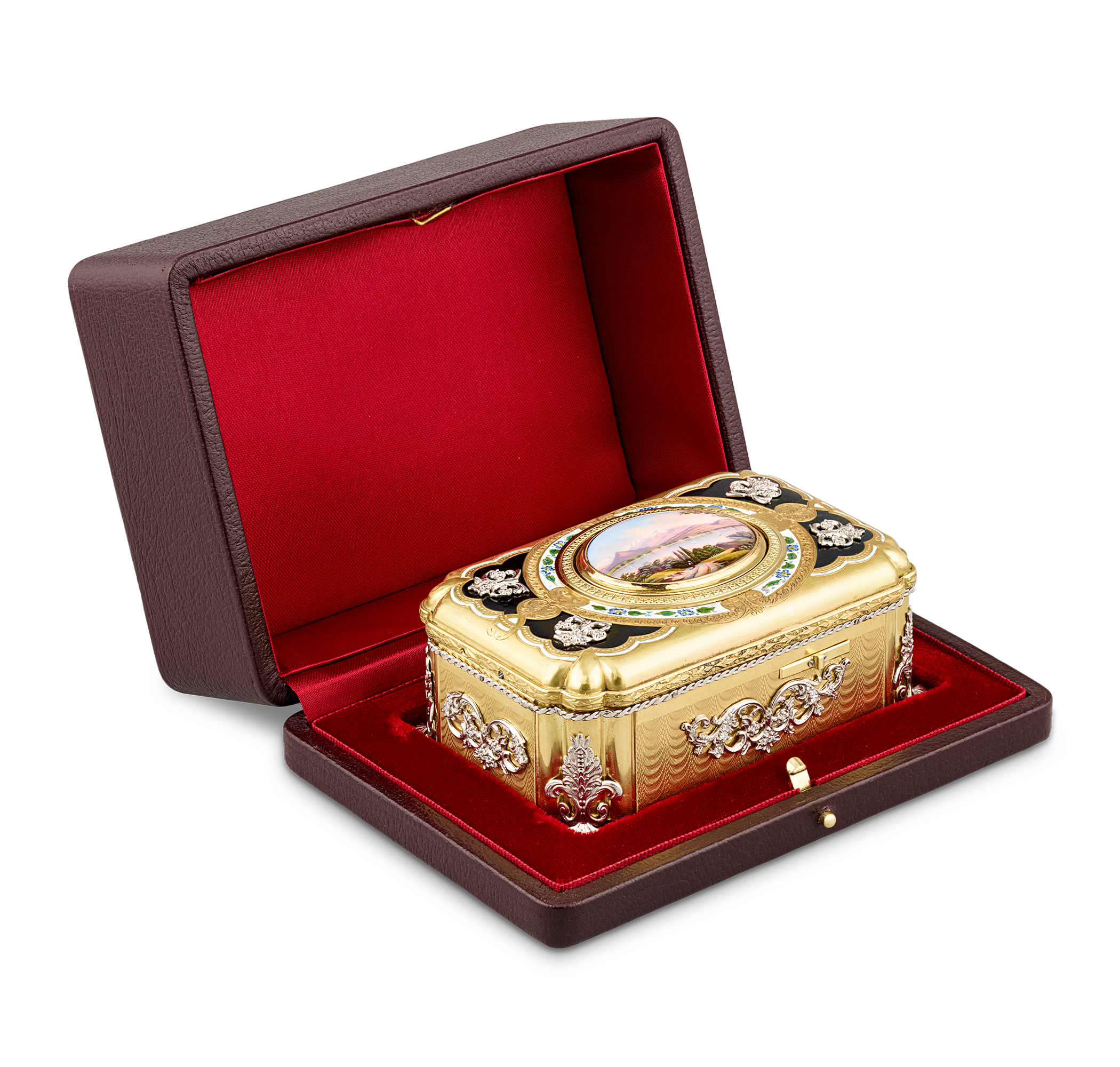 Gold and Diamond Bird Box by Charles Bruguier