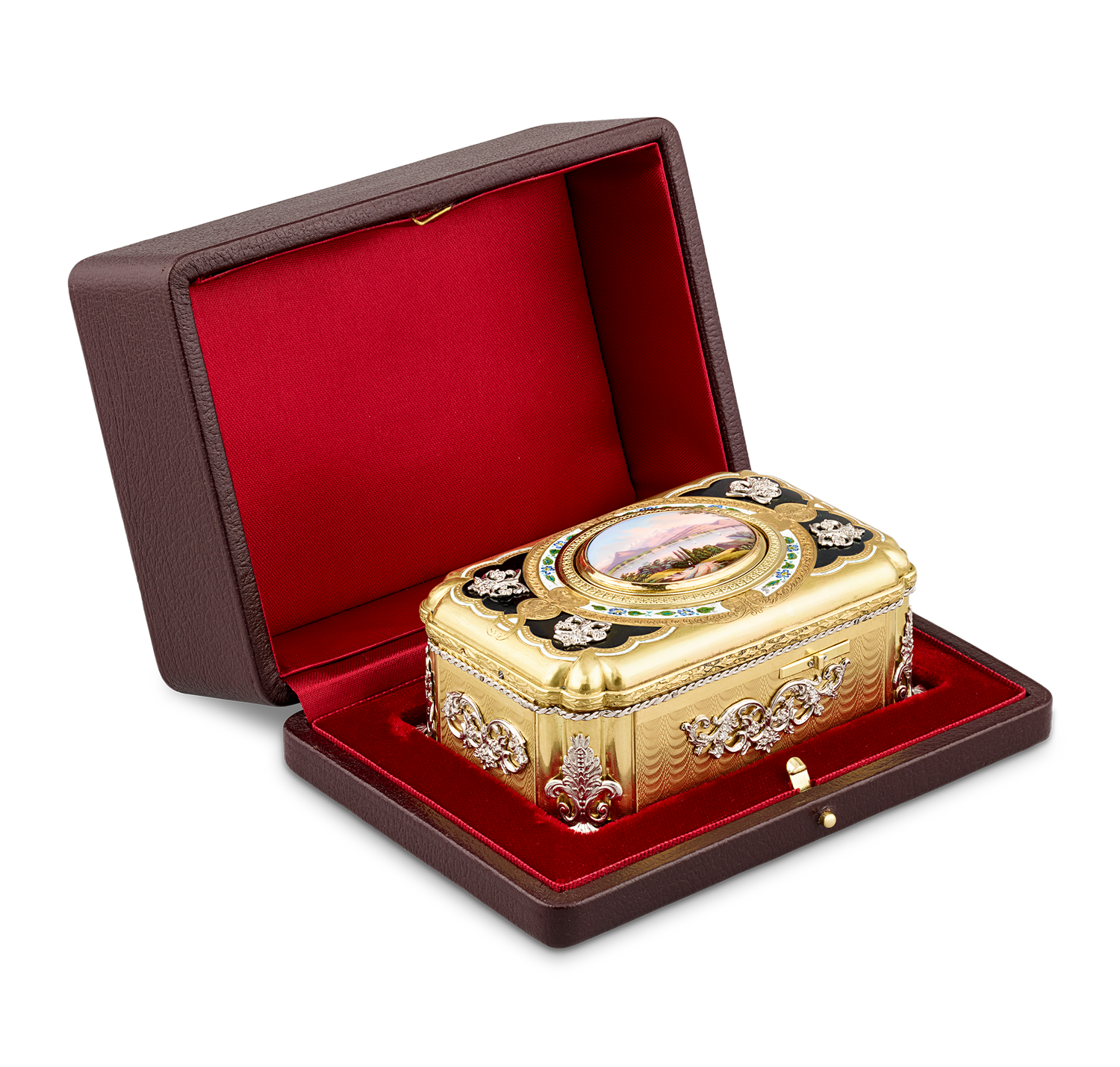 Gold and Diamond Bird Box by Charles Bruguier