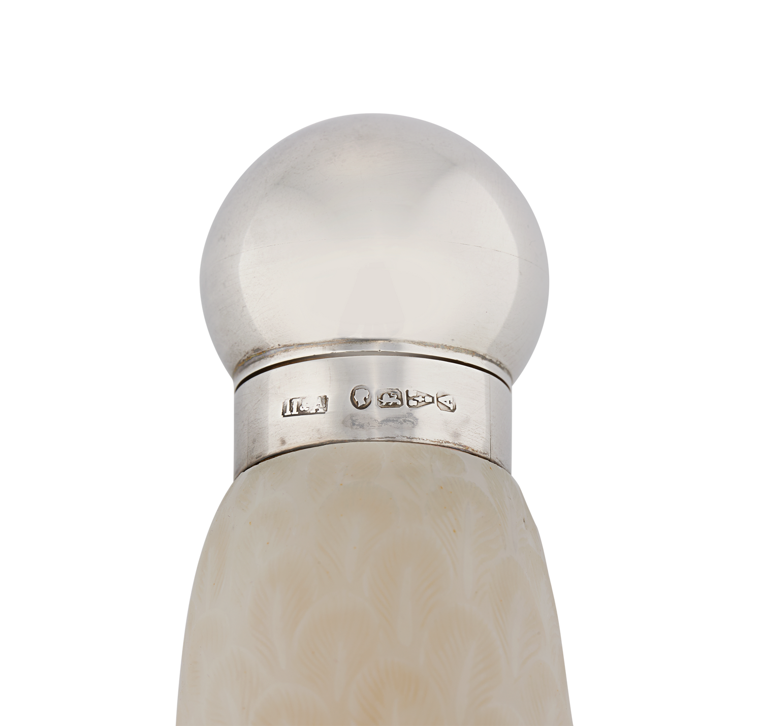 Yellow and White Swan Cameo Glass Perfume Bottle by Thomas Webb & Sons