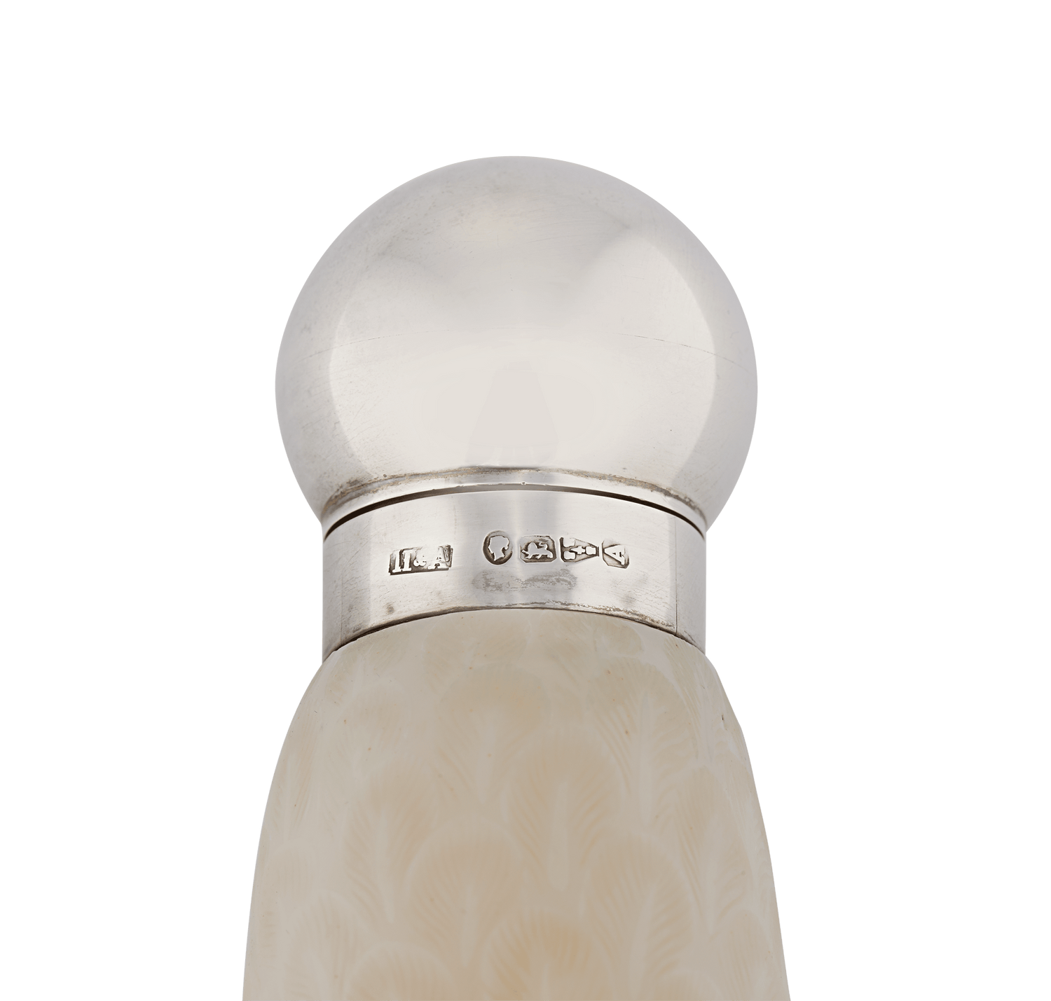 Yellow and White Swan Cameo Glass Perfume Bottle by Thomas Webb & Sons