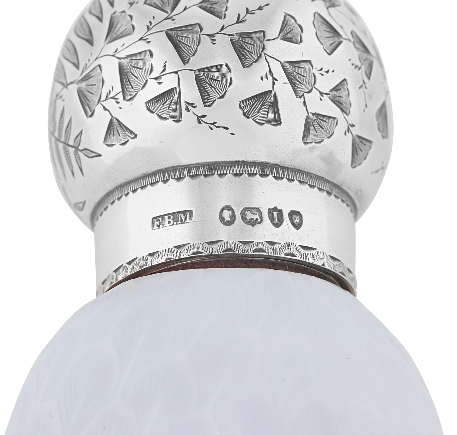 White and Pink Glass Swan Perfume Bottle by Thomas Webb & Sons