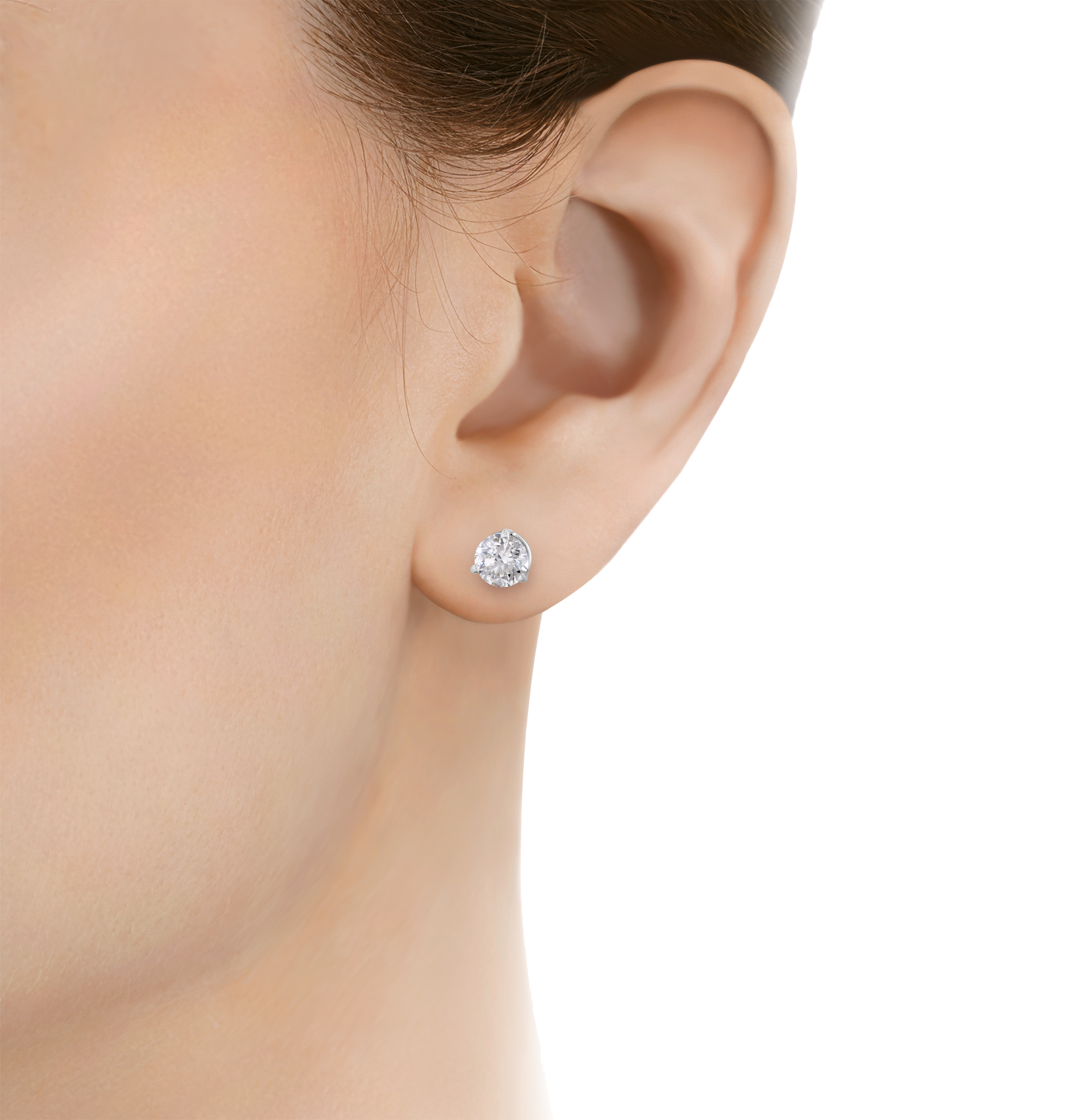 Diamond Earrings, 2.07 Carats