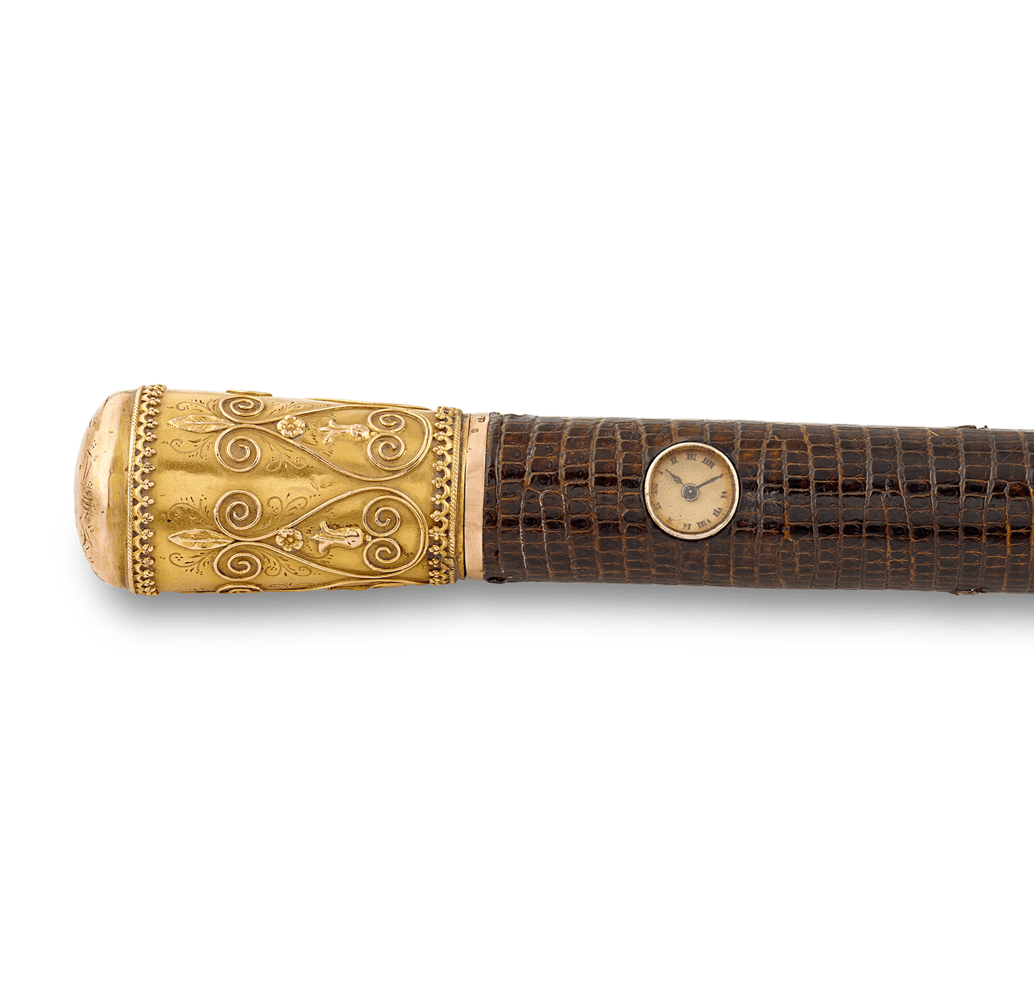 Austrian Holuska Watch Cane