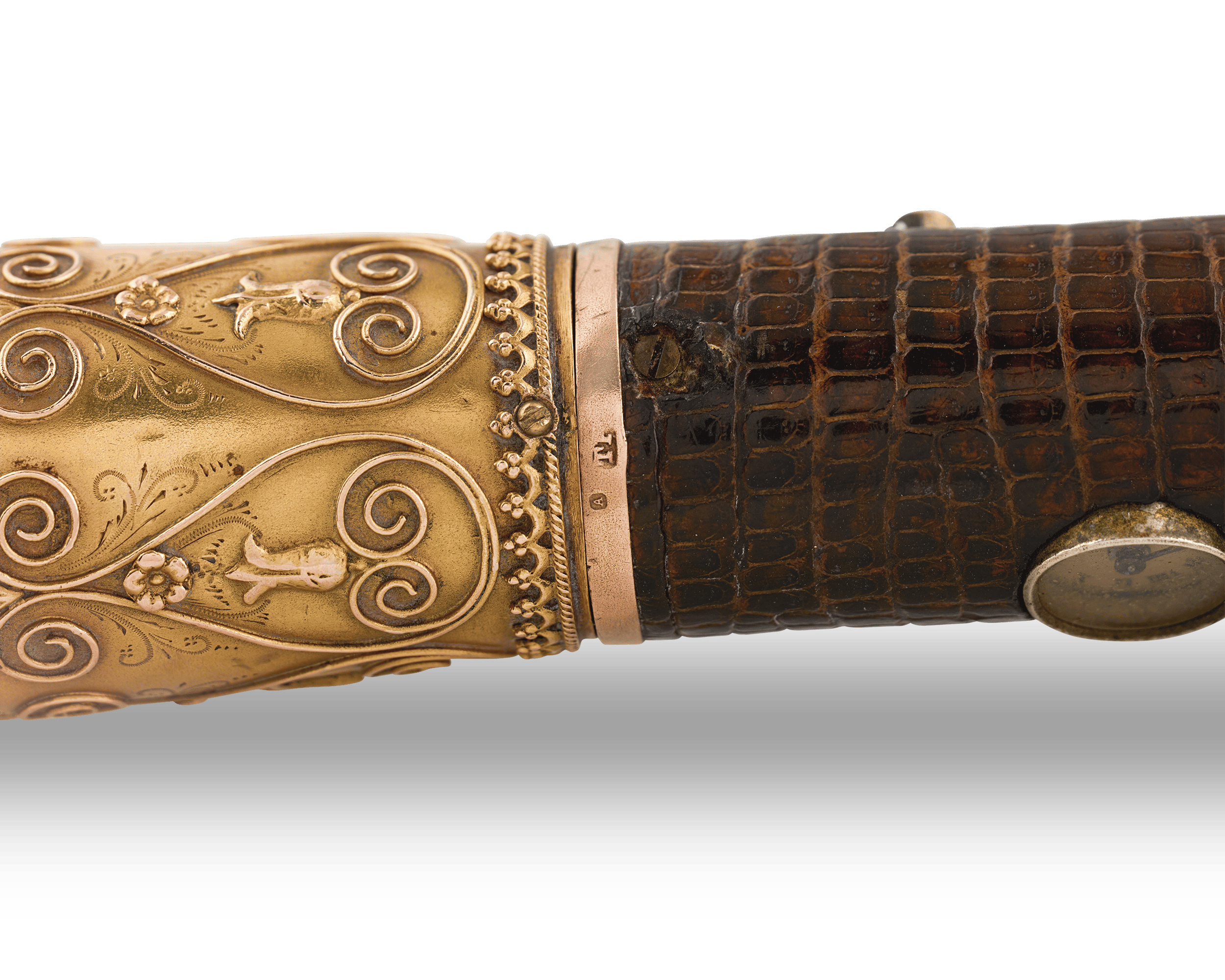 Austrian Holuska Watch Cane