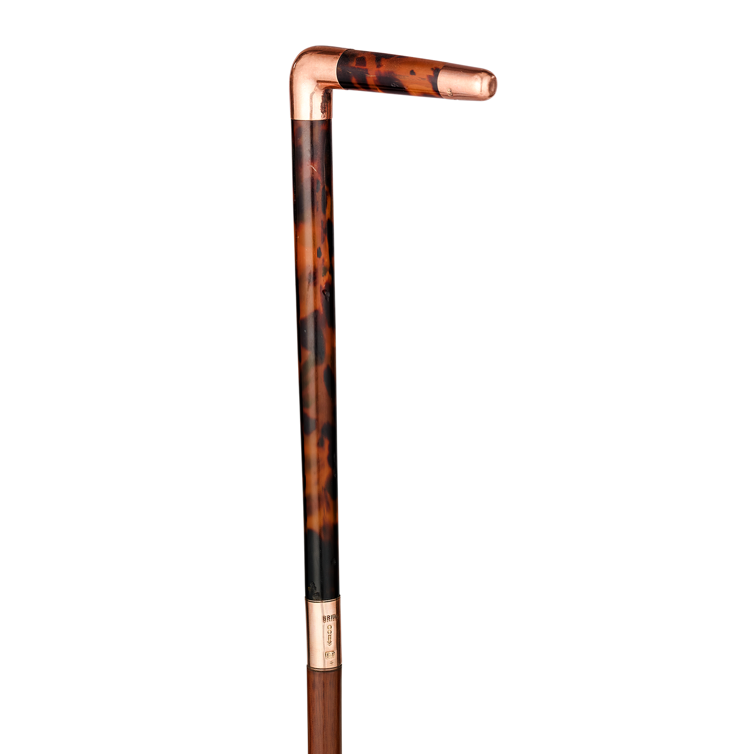 English Shell & Rose Gold Ladies’ Cane