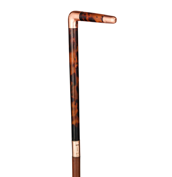 English Shell & Rose Gold Ladies’ Cane