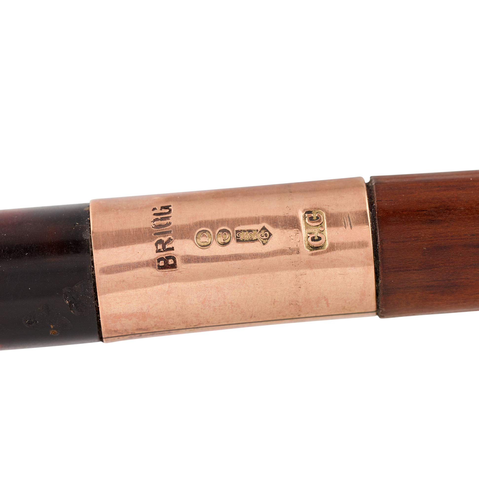 English Shell & Rose Gold Ladies’ Cane