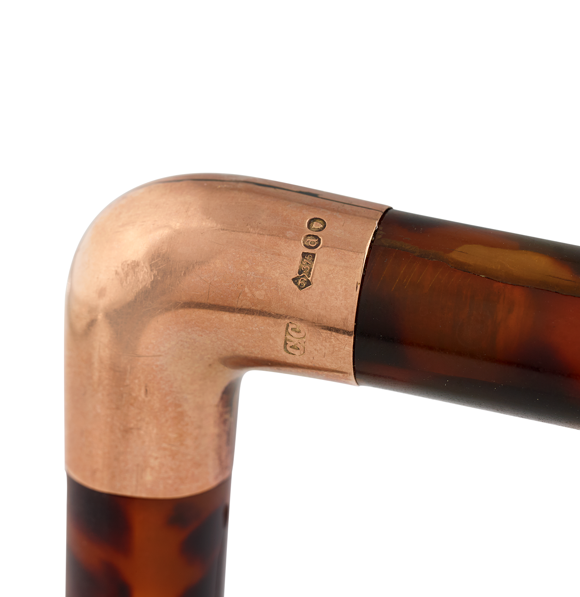 English Shell & Rose Gold Ladies’ Cane