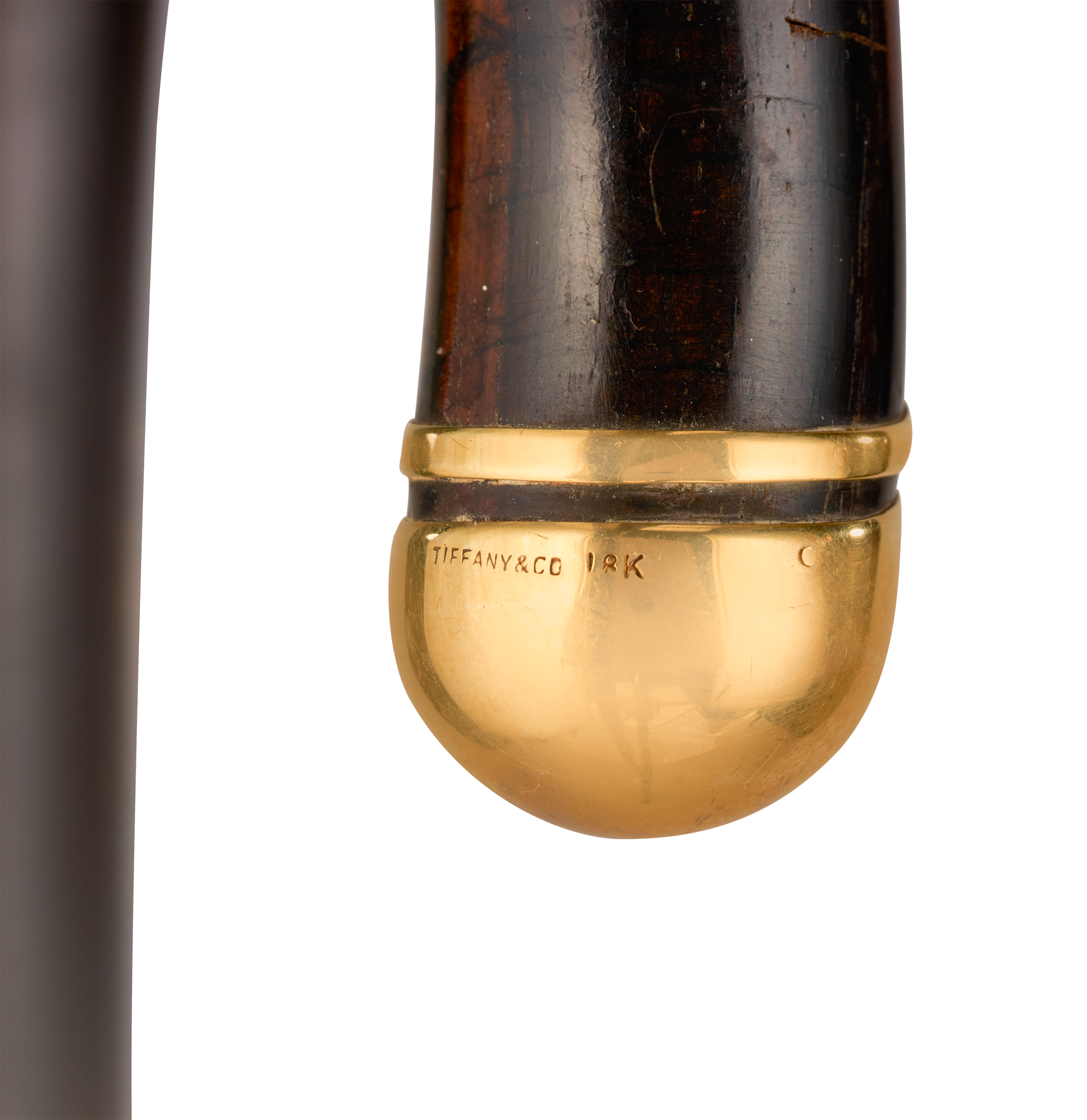 Tiffany & Co. 18K Gold and Rosewood Cane