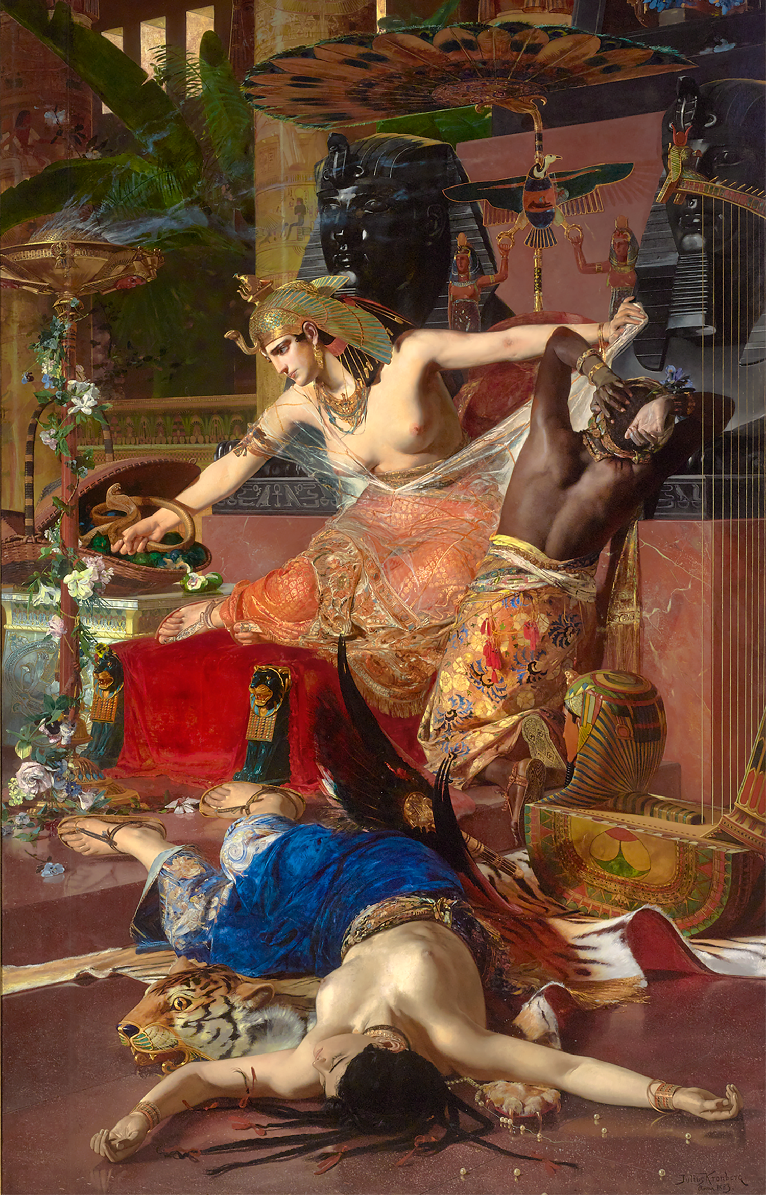 Cleopatra by Julius Kronberg