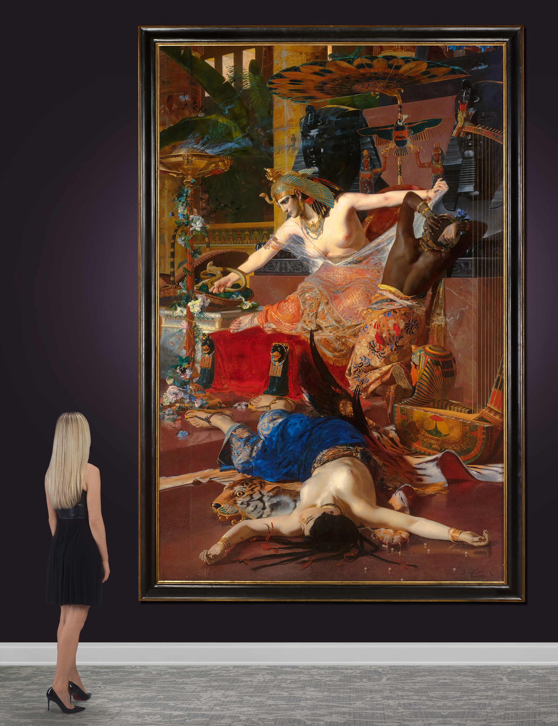 Cleopatra by Julius Kronberg