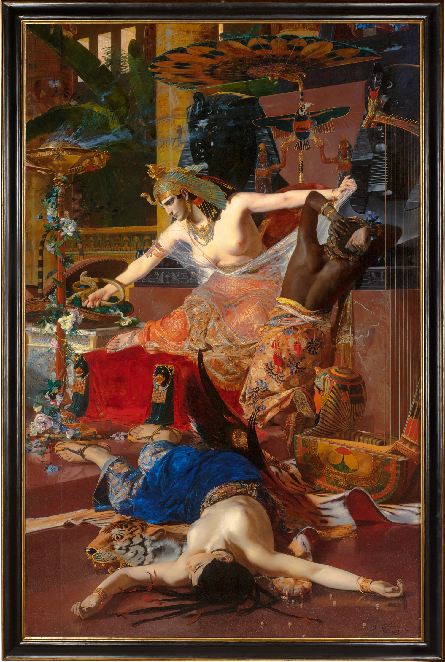 Cleopatra by Julius Kronberg
