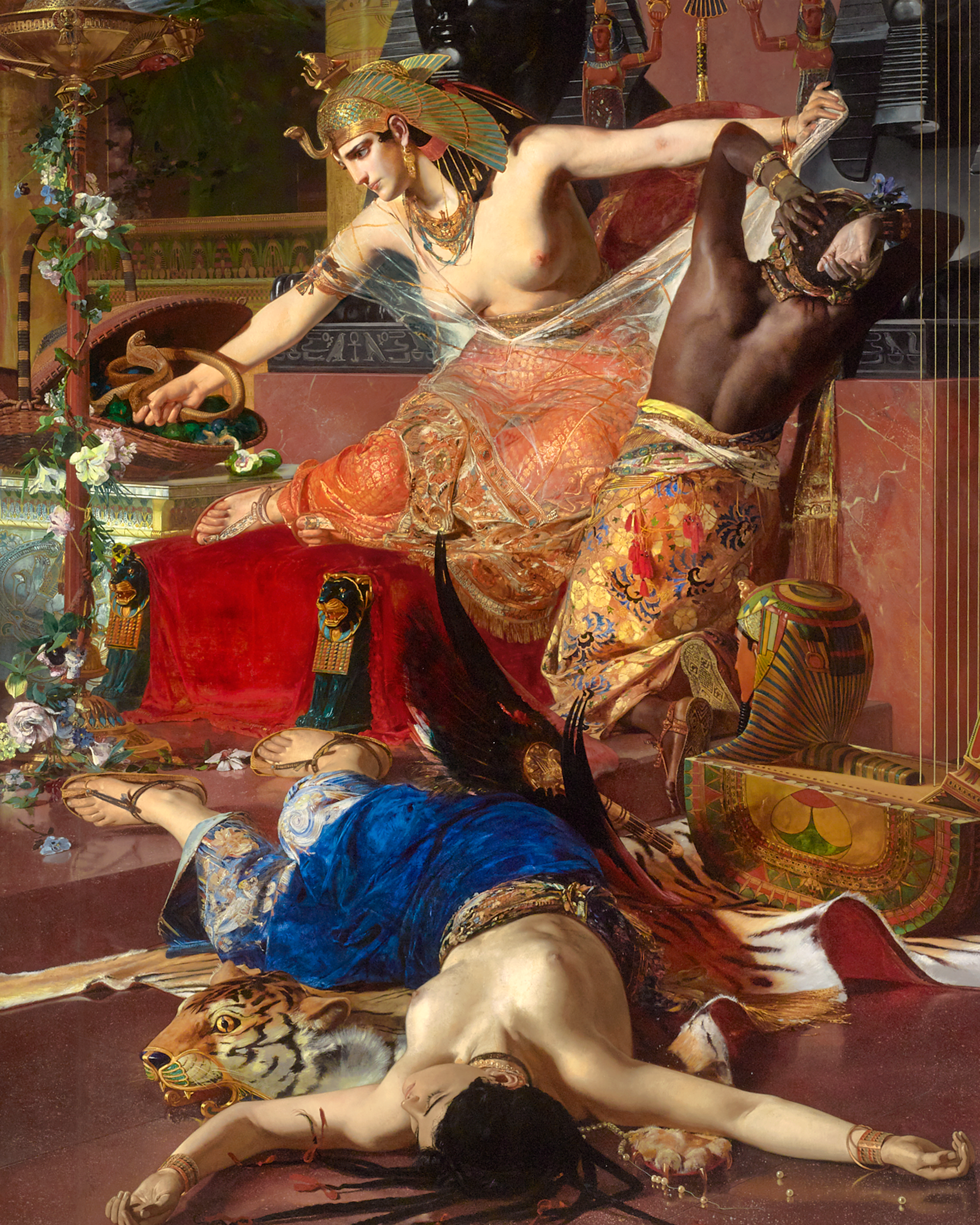 Cleopatra by Julius Kronberg