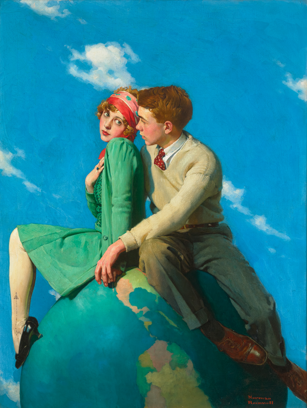 On Top of the World by Norman Rockwell