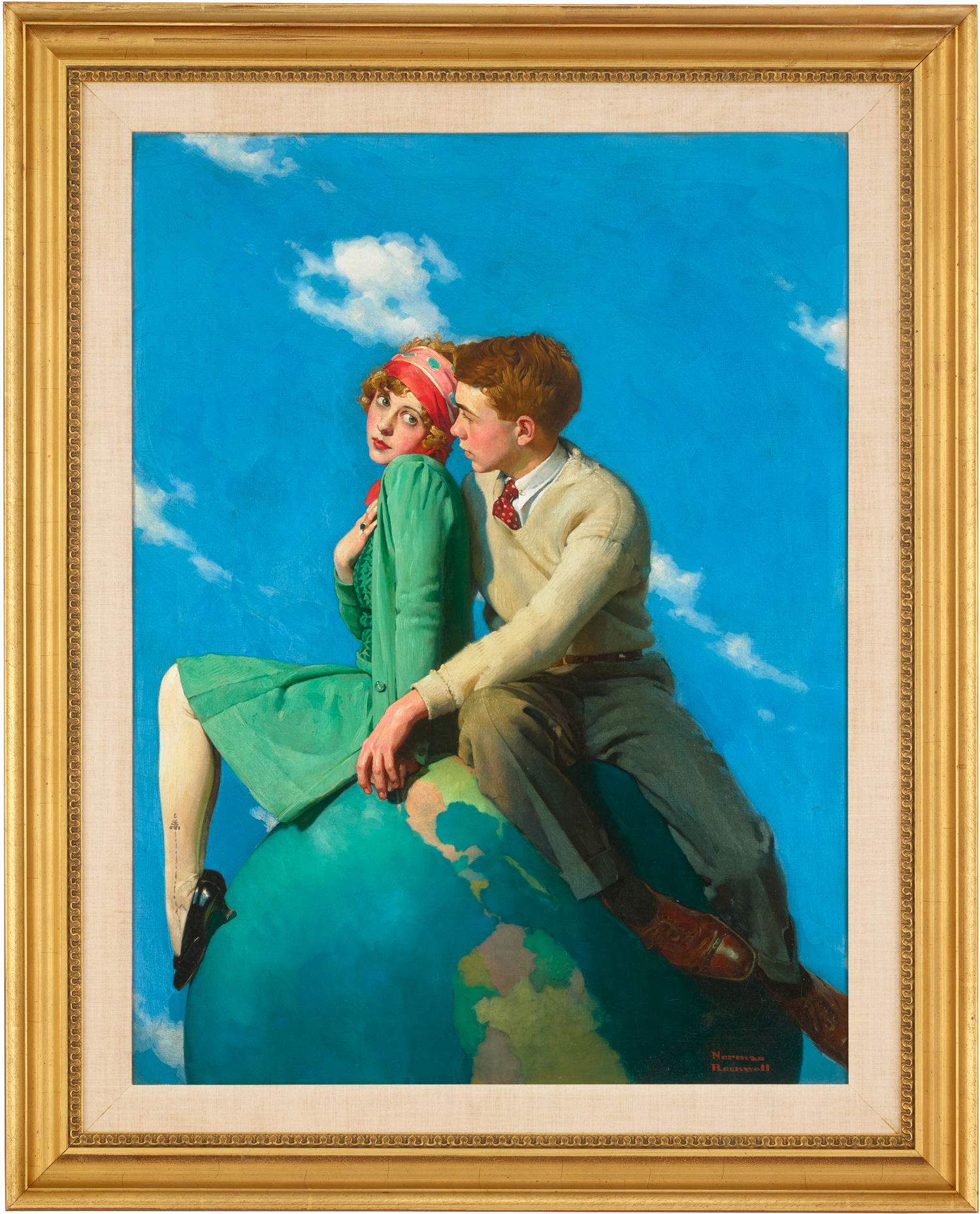 On Top of the World by Norman Rockwell