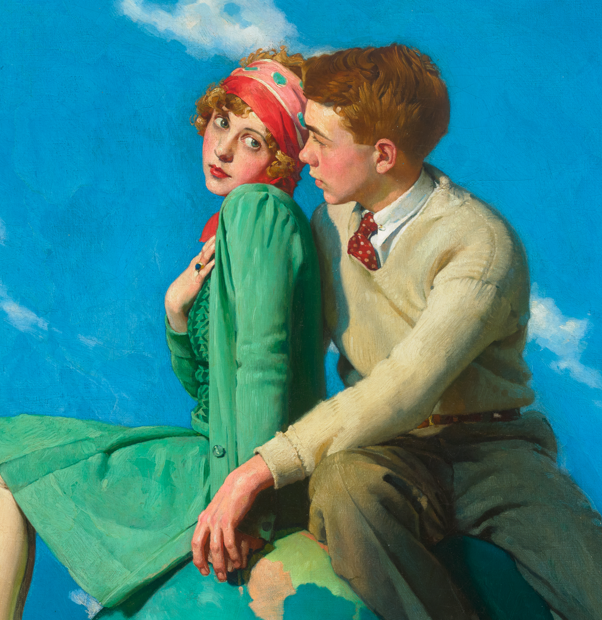 On Top of the World by Norman Rockwell