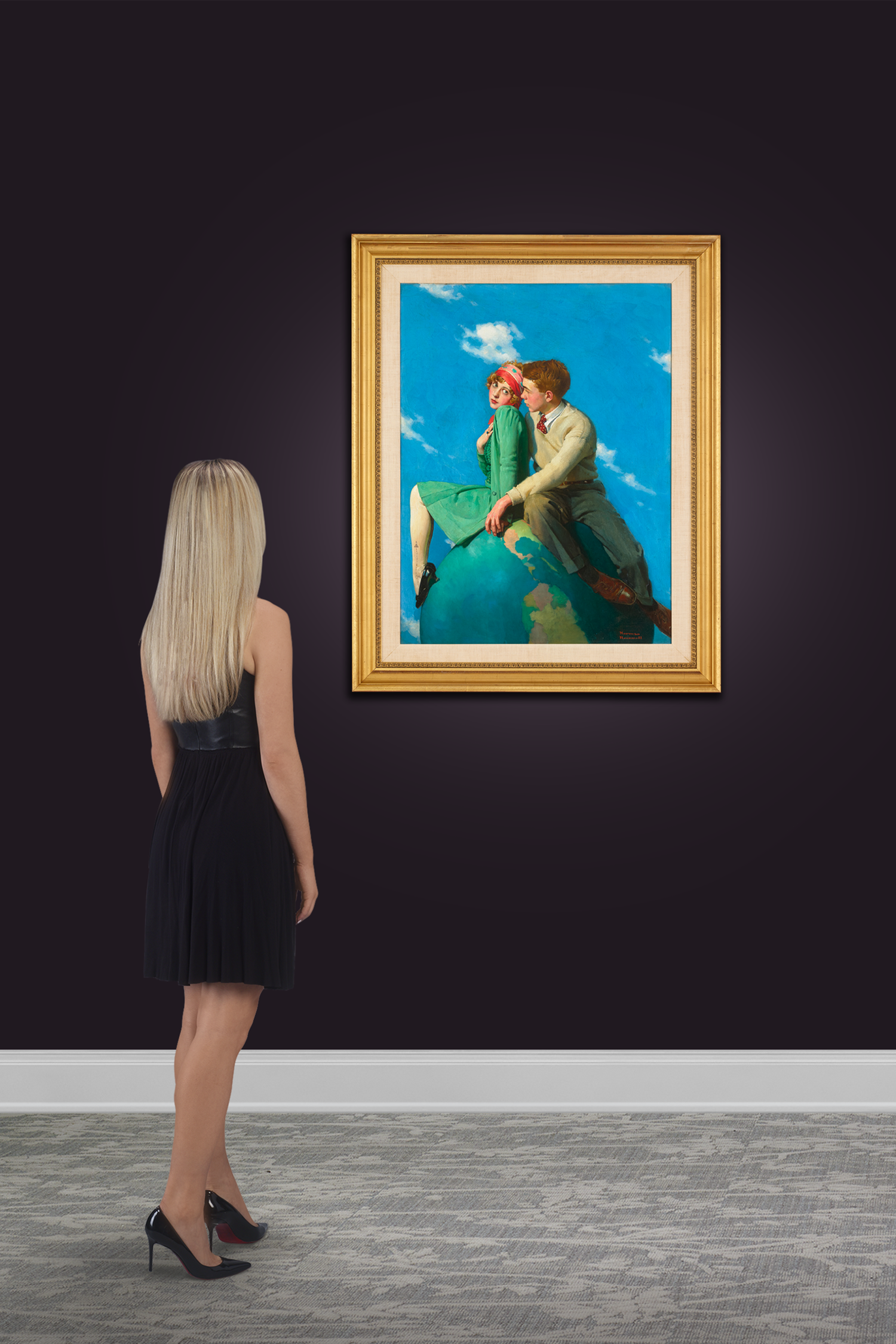 On Top of the World by Norman Rockwell