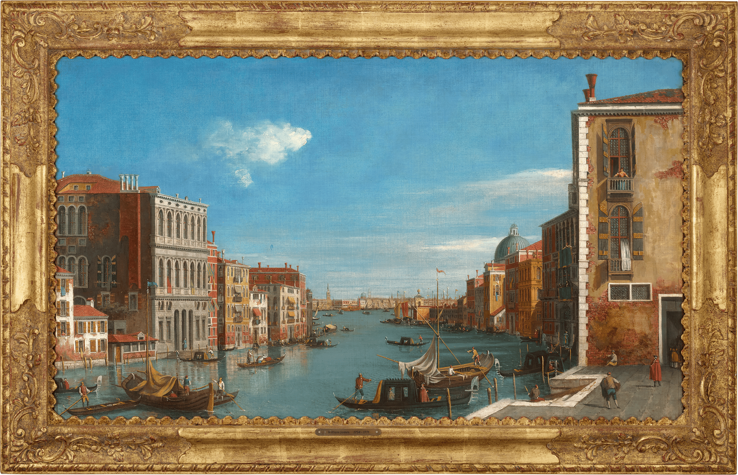Grand Canal in Venice from Campo San Vio by William James