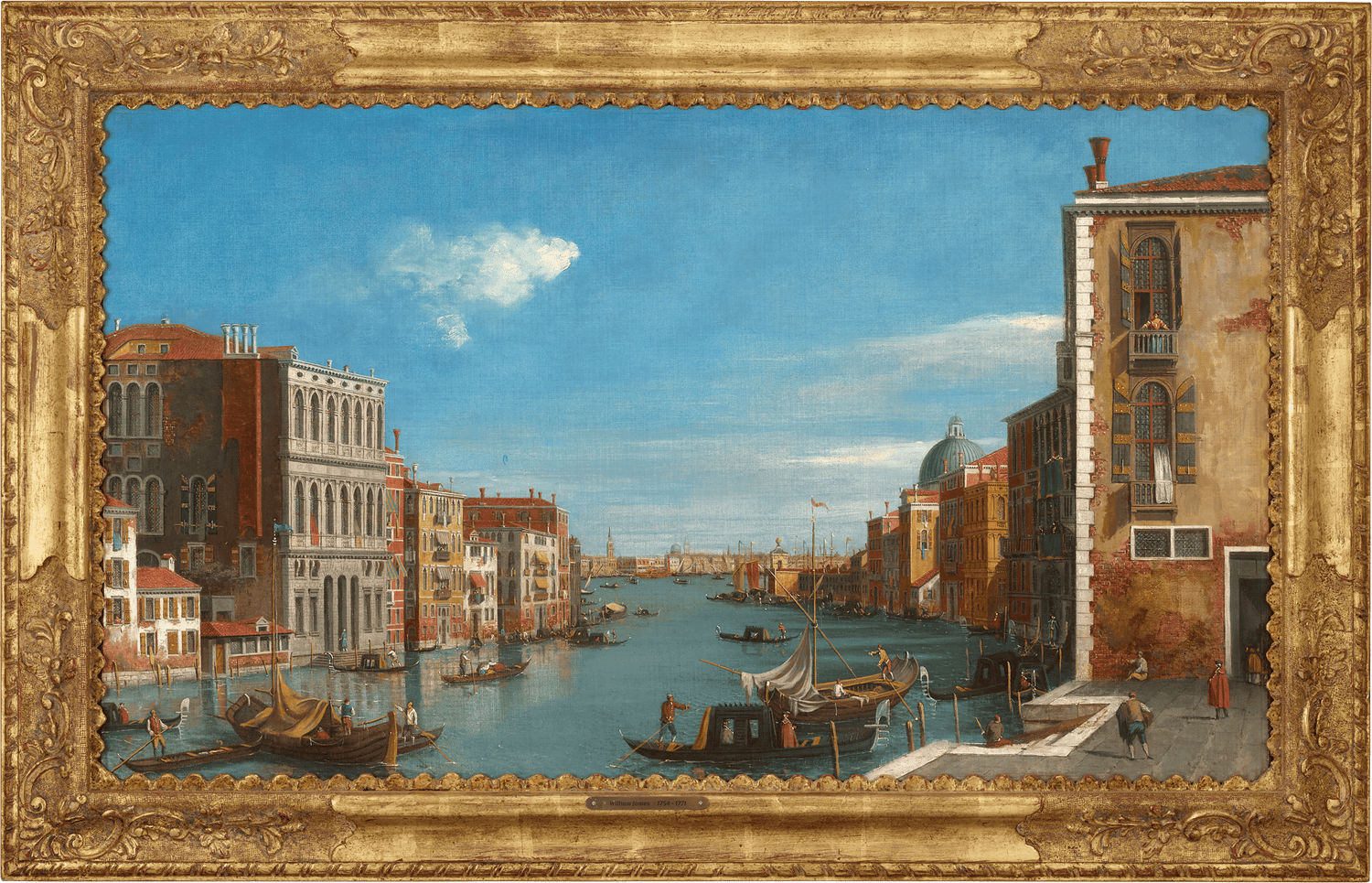 Grand Canal in Venice from Campo San Vio by William James