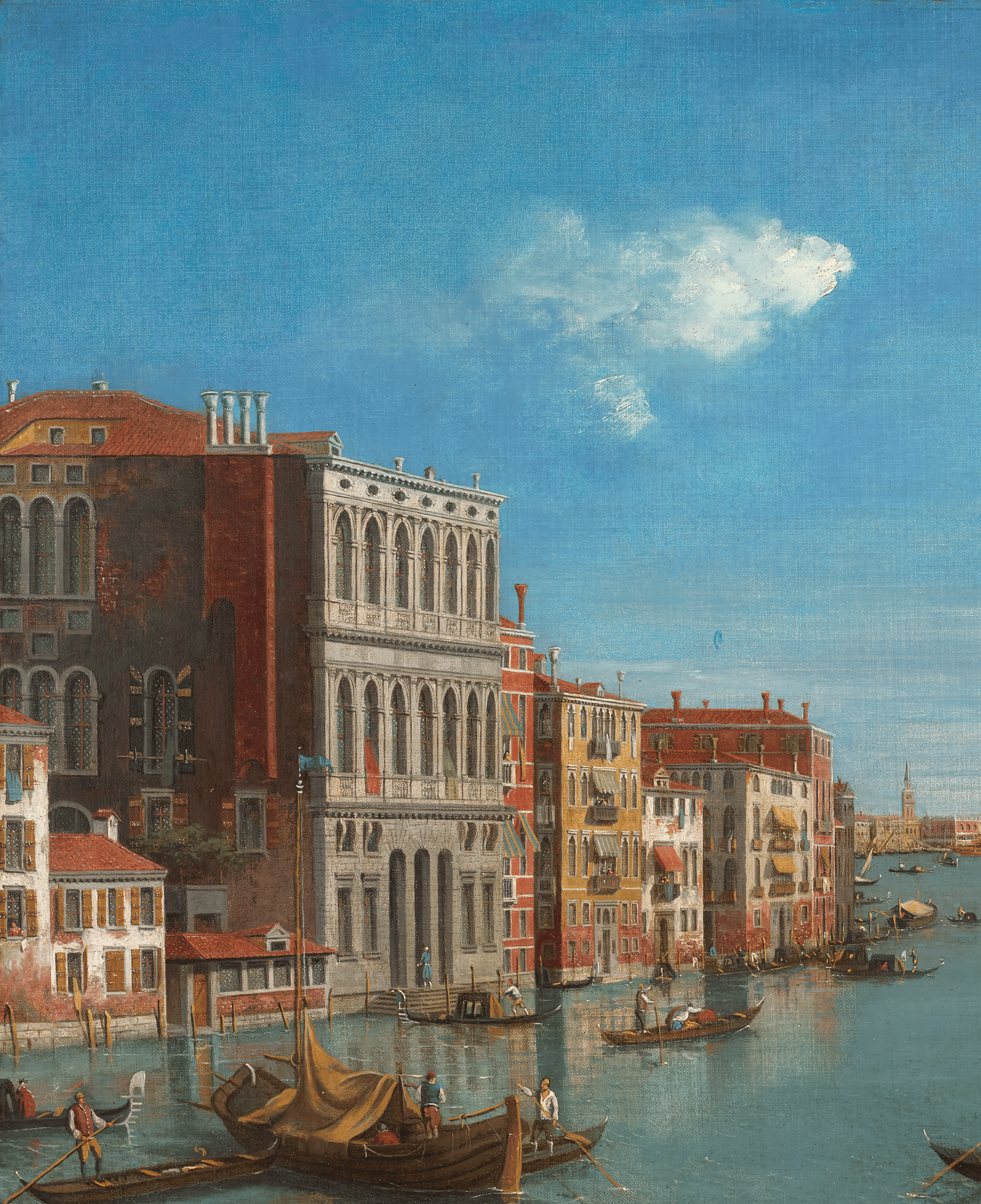 Grand Canal in Venice from Campo San Vio by William James
