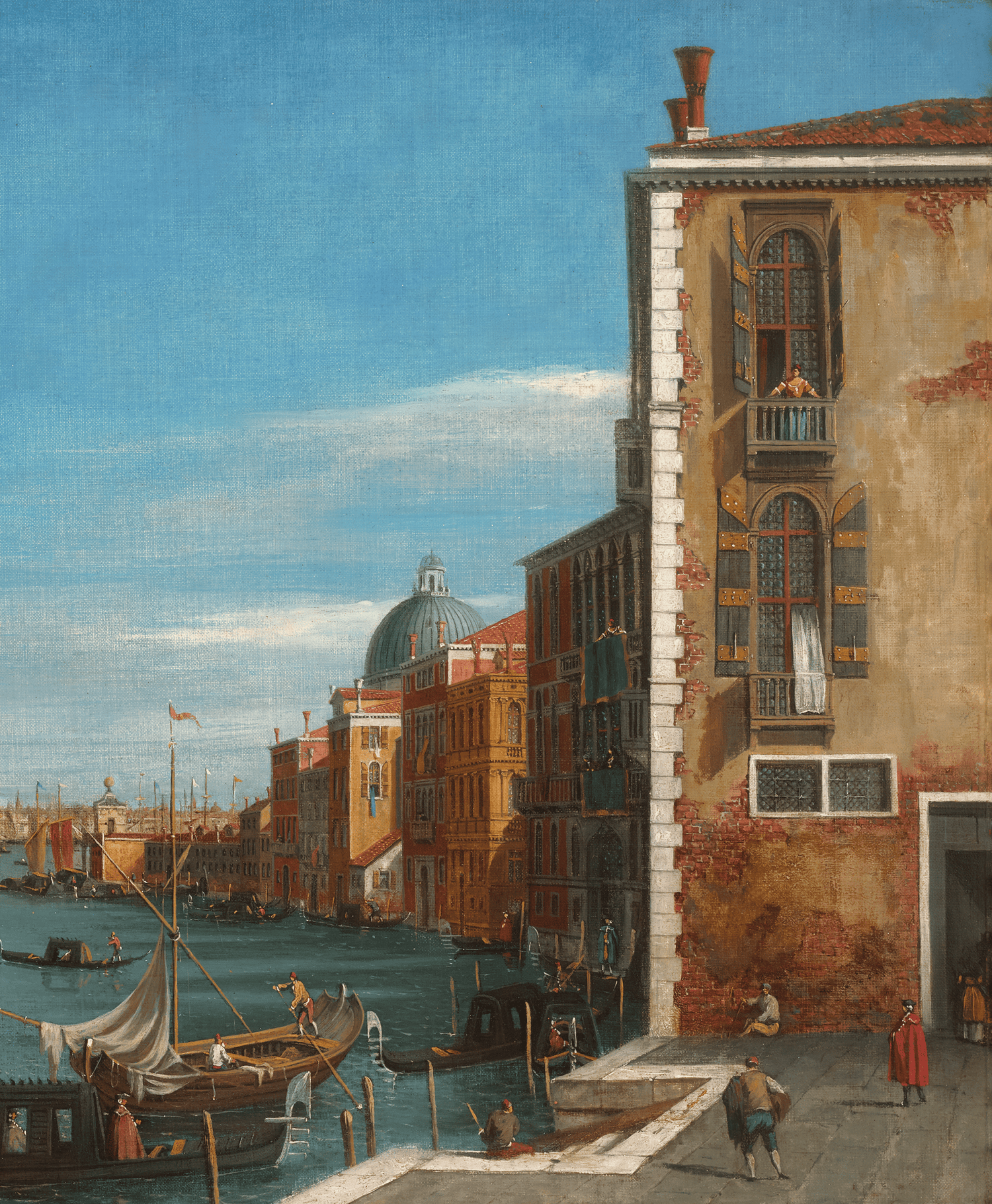 Grand Canal in Venice from Campo San Vio by William James