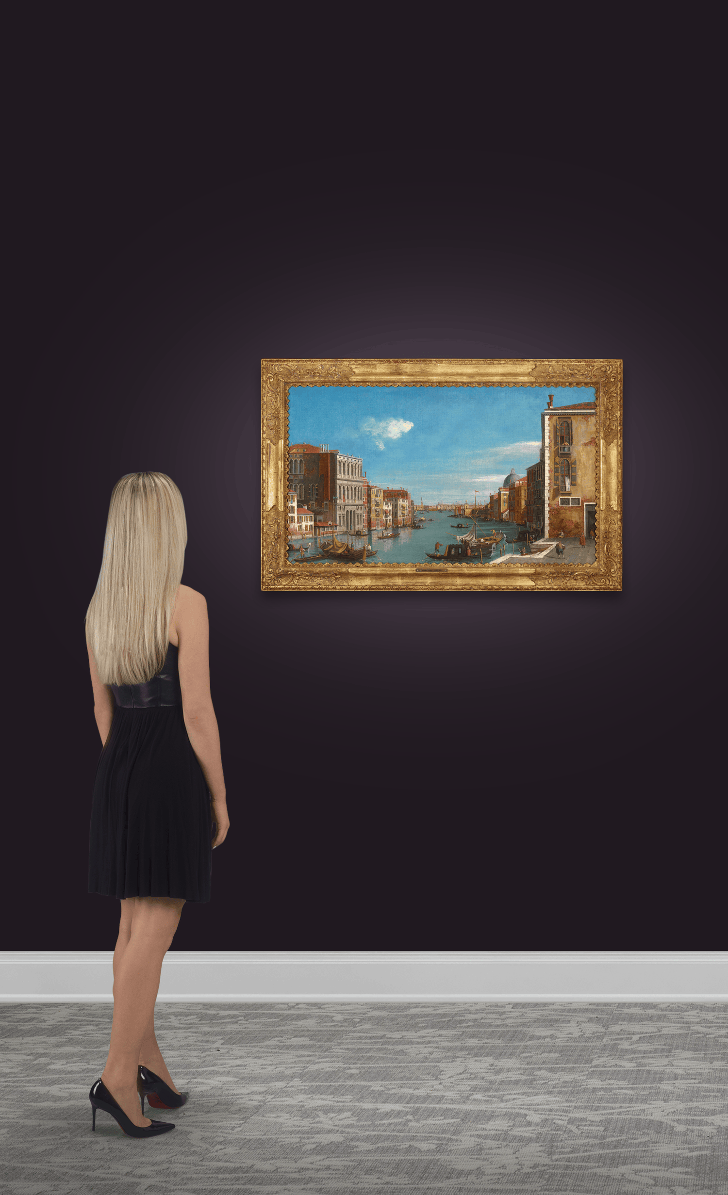 Grand Canal in Venice from Campo San Vio by William James