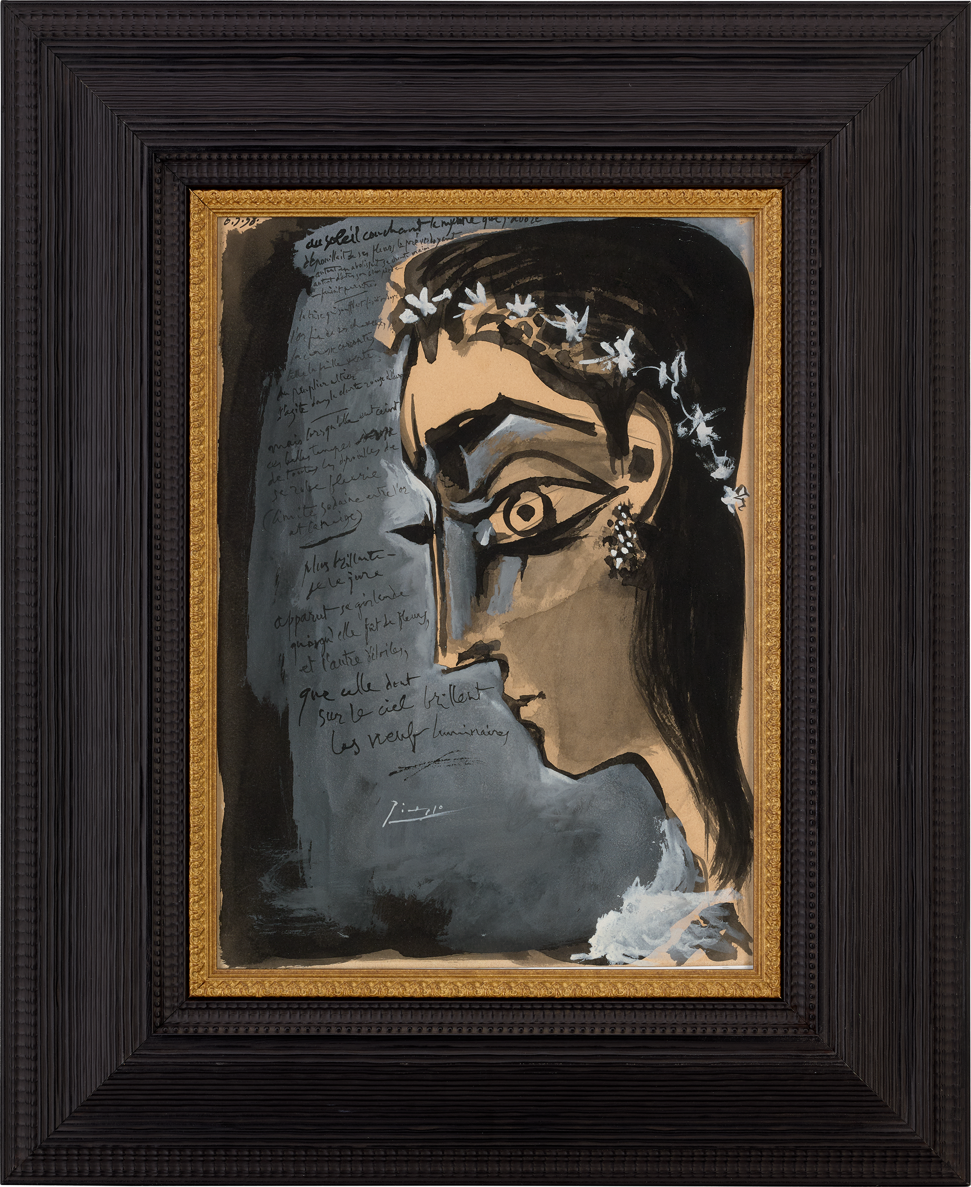 La nymphe au soleil couchant by Pablo Picasso