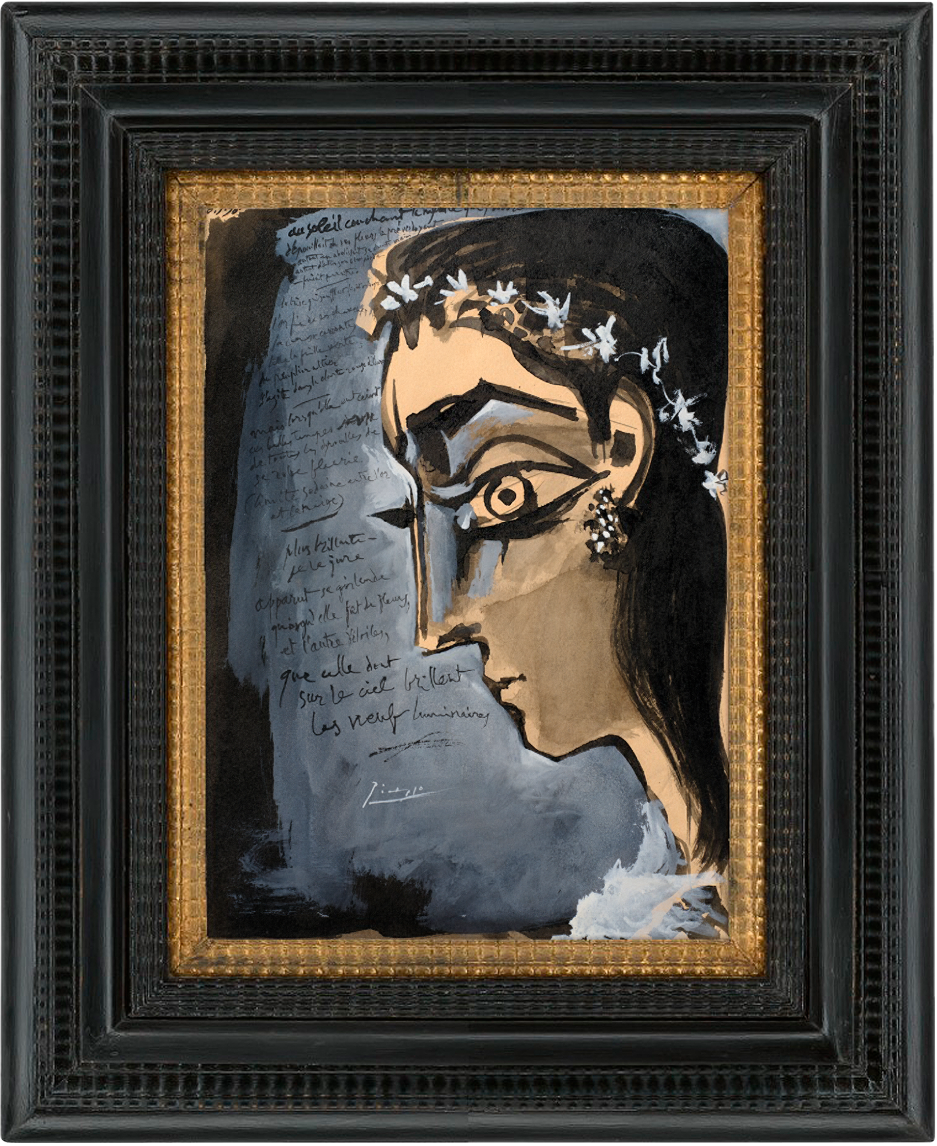 La nymphe au soleil couchant by Pablo Picasso