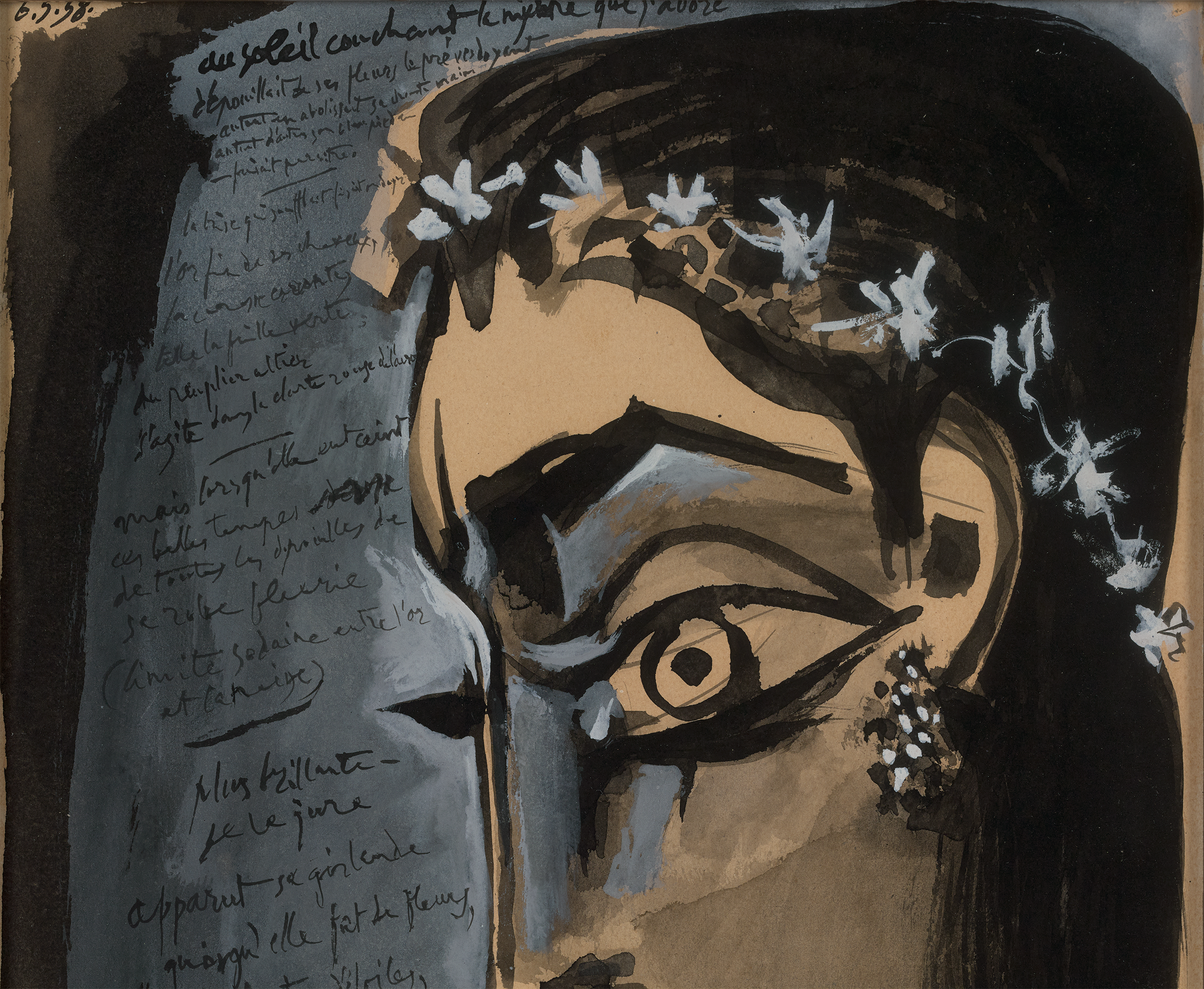 La nymphe au soleil couchant by Pablo Picasso