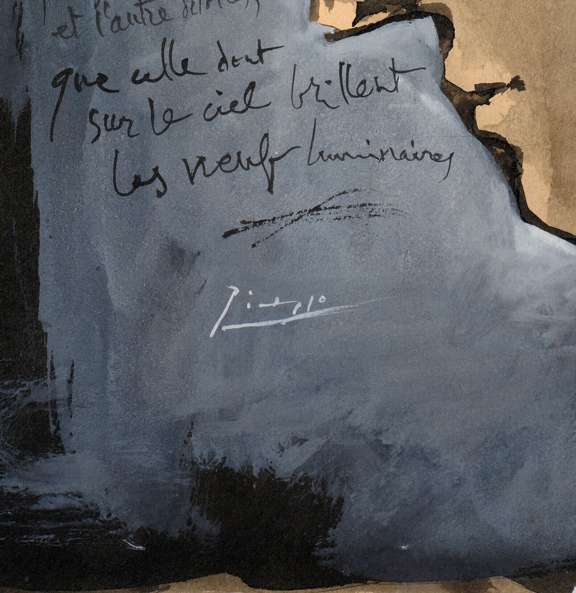 La nymphe au soleil couchant by Pablo Picasso