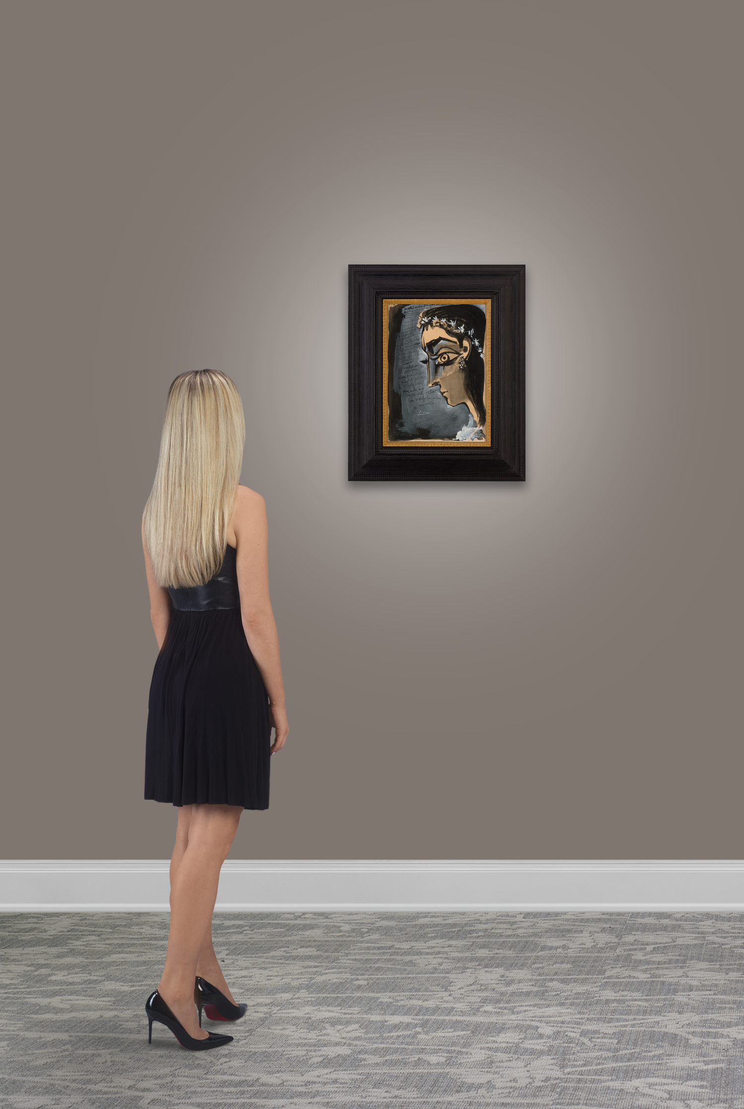 La nymphe au soleil couchant by Pablo Picasso