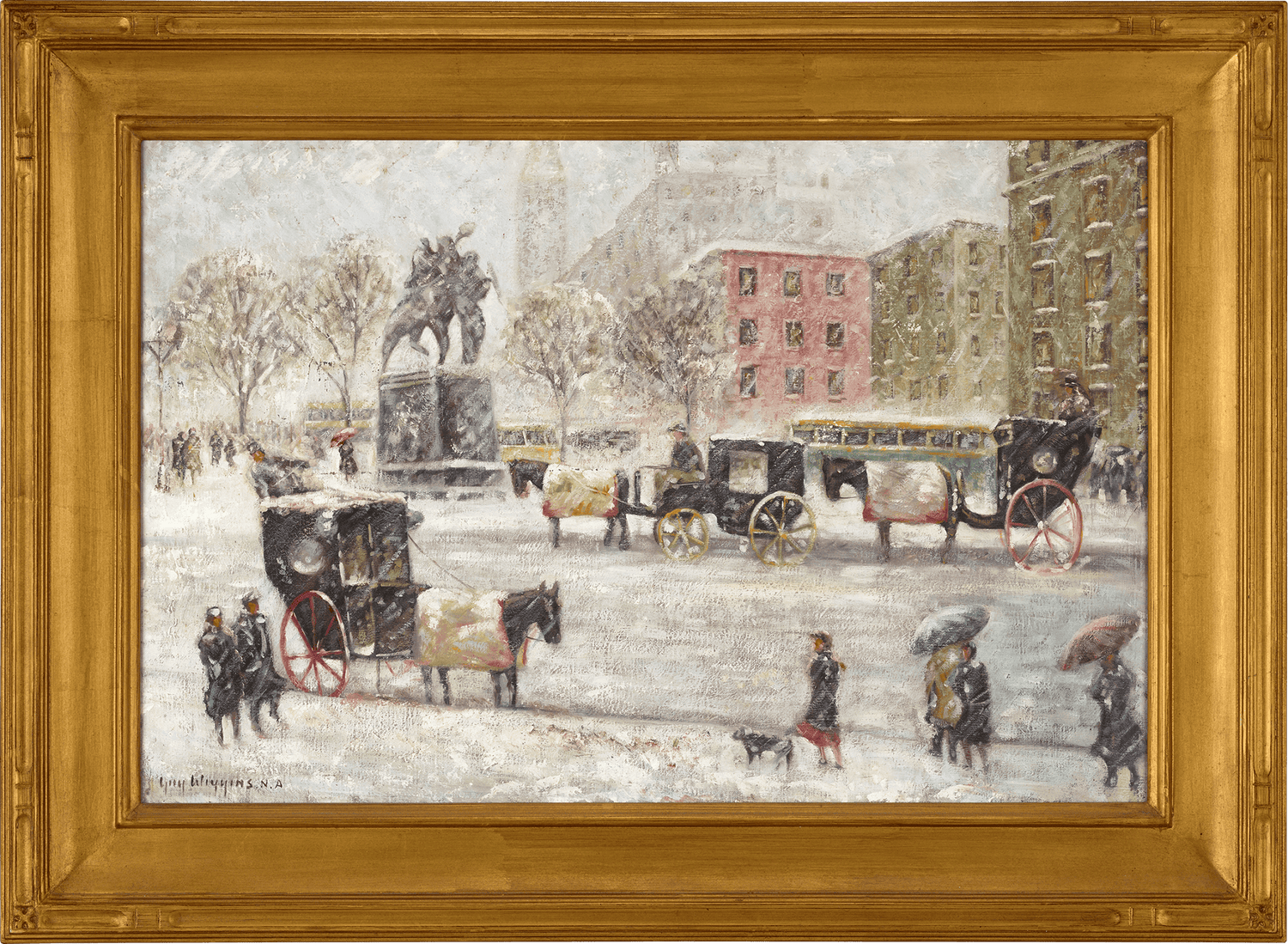 Winter at the Plaza by Guy Wiggins