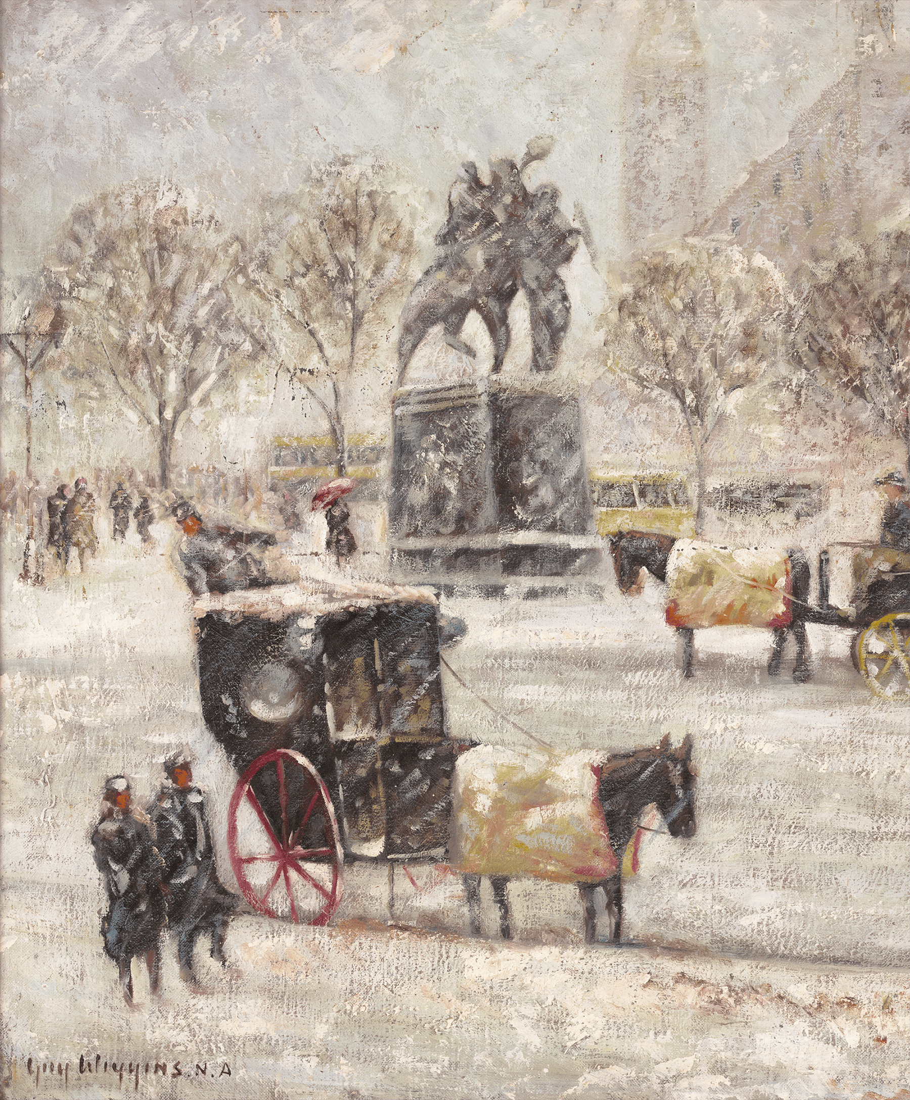 Winter at the Plaza by Guy Wiggins