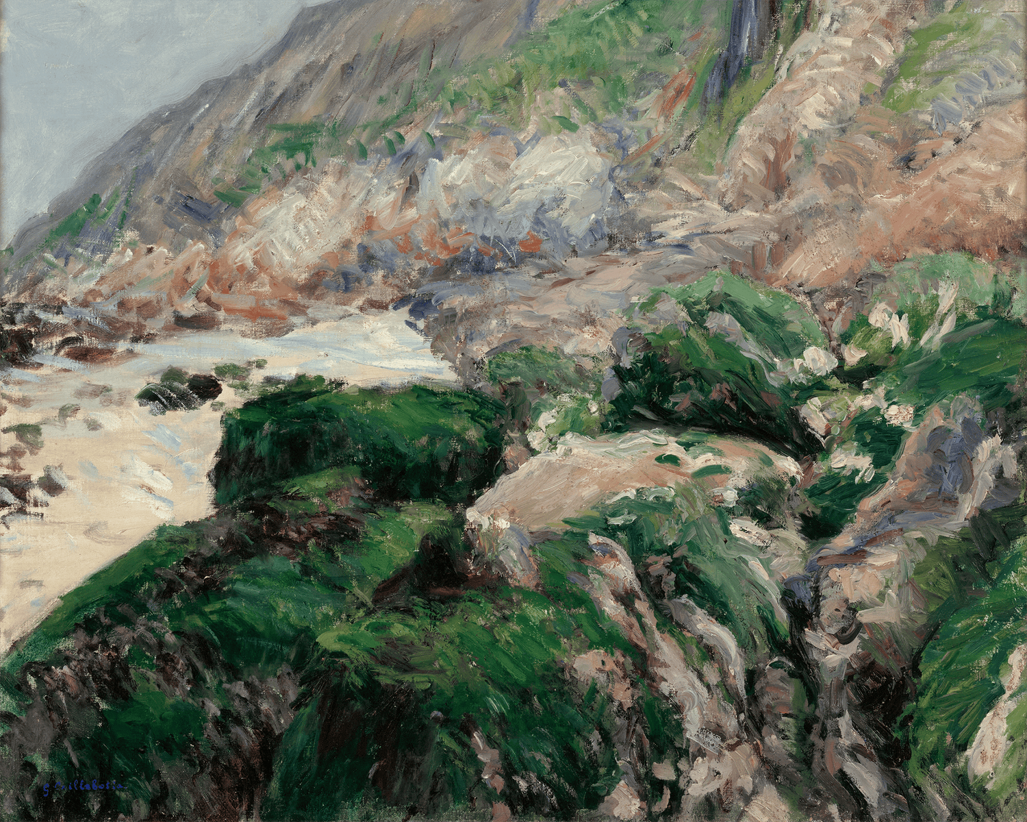 Falaise en Normandie by Gustave Caillebotte