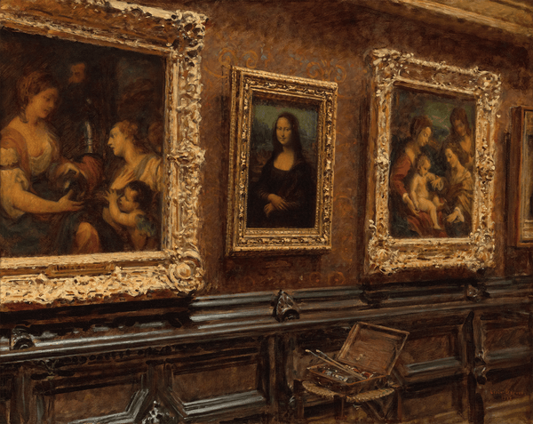 At the Louvre: The Mona Lisa by Louis Béroud
