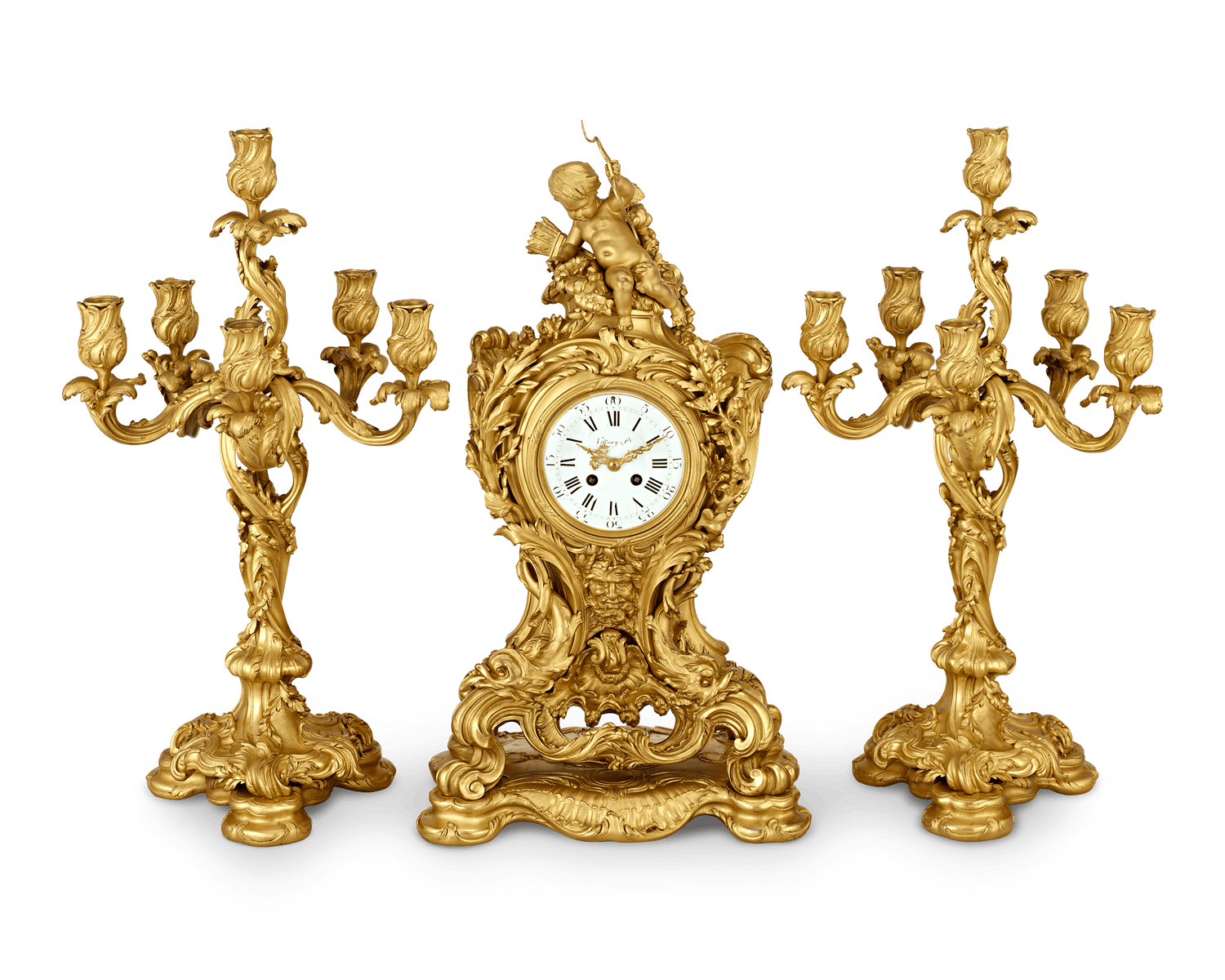 Tiffany & Co. Exhibition Clock Garniture