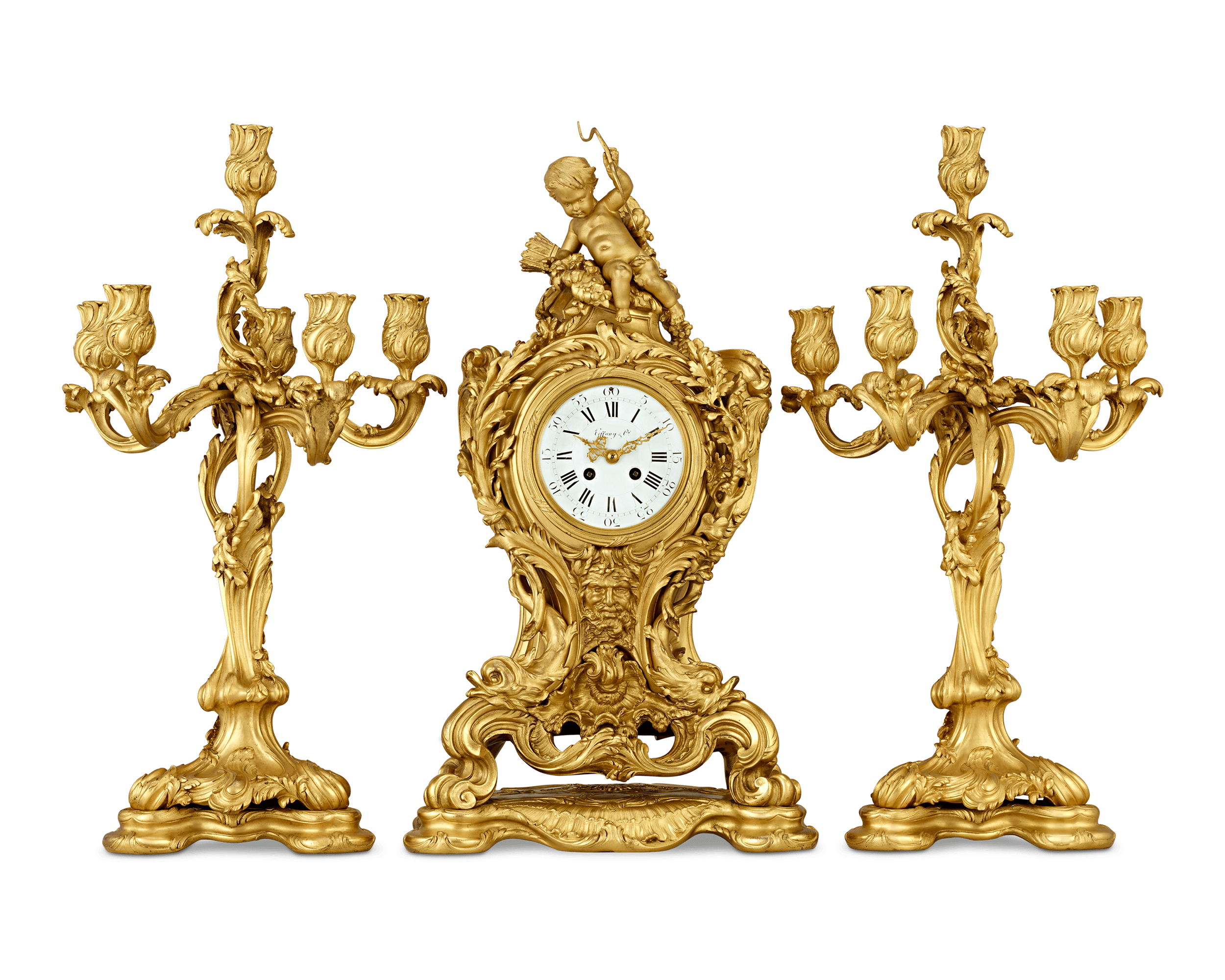 Tiffany & Co. Exhibition Clock Garniture